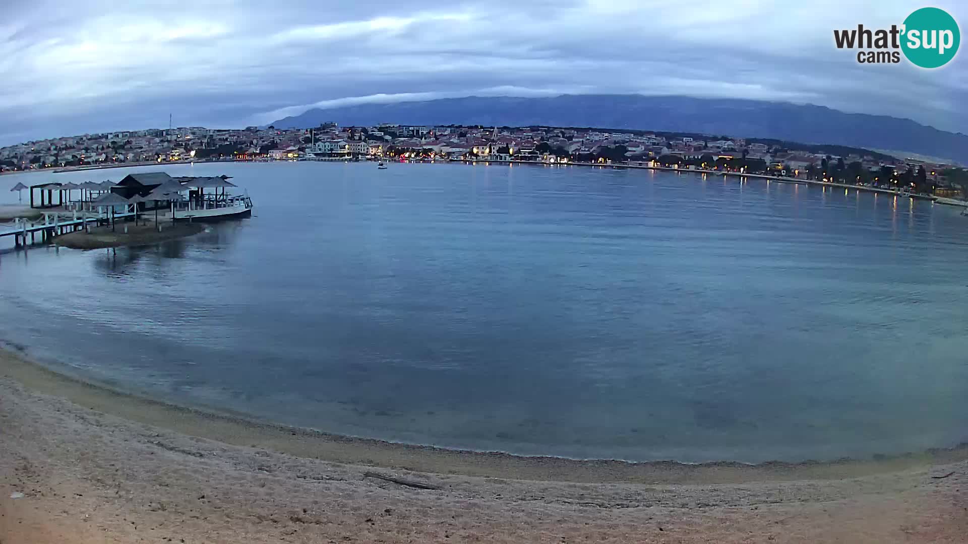 Novalja webcam – spiaggia cittadina