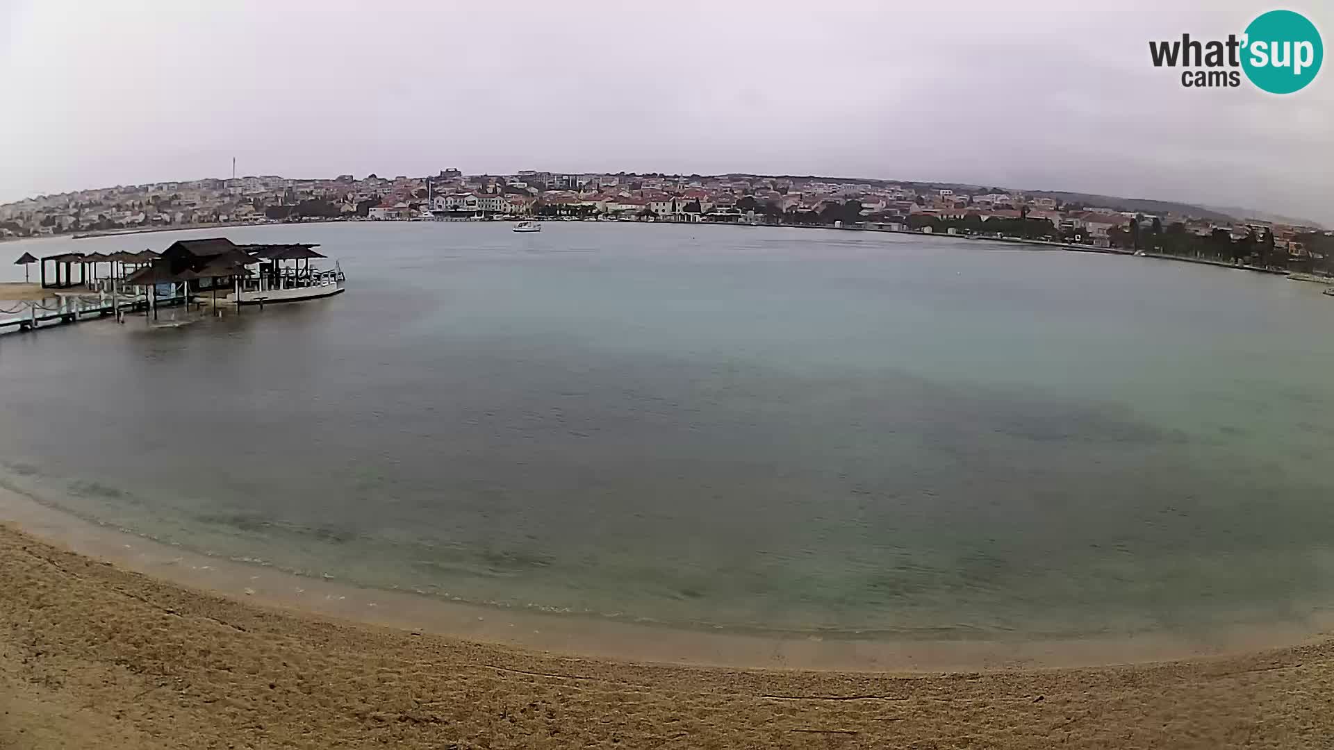 Novalja livecam – plage de la ville