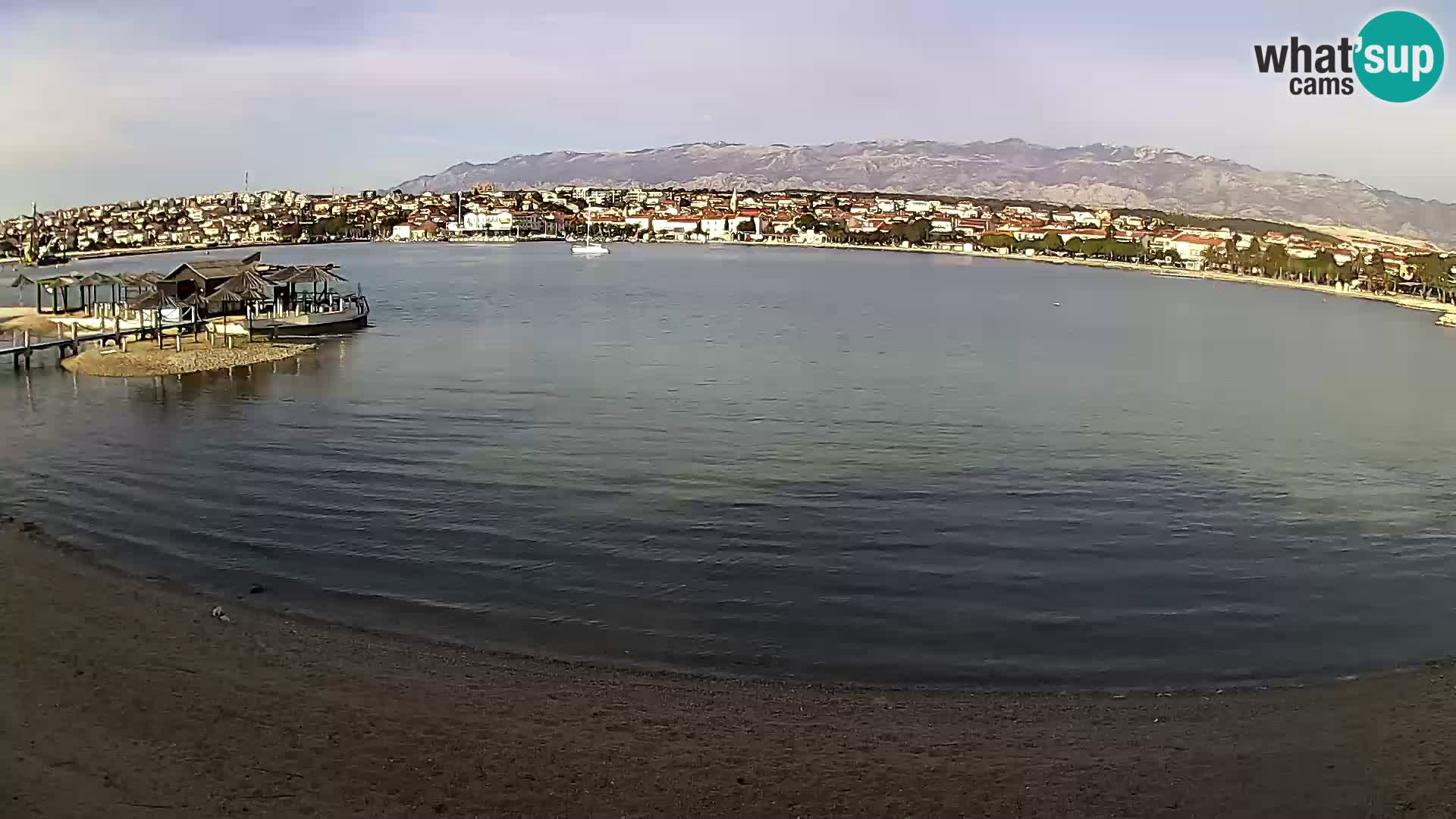 Live webcam Novalja – The Town beach