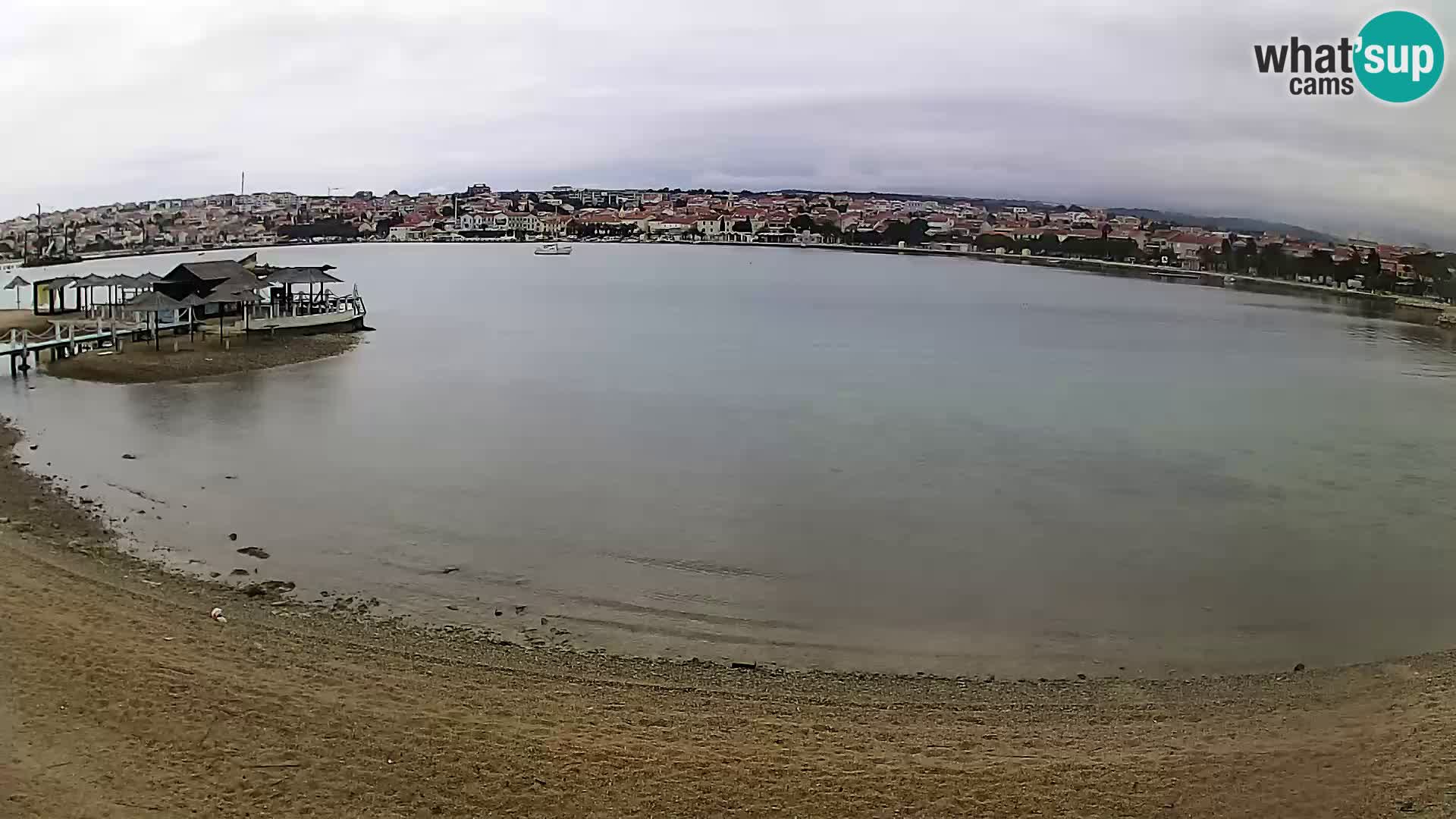 Novalja livecam – plage de la ville