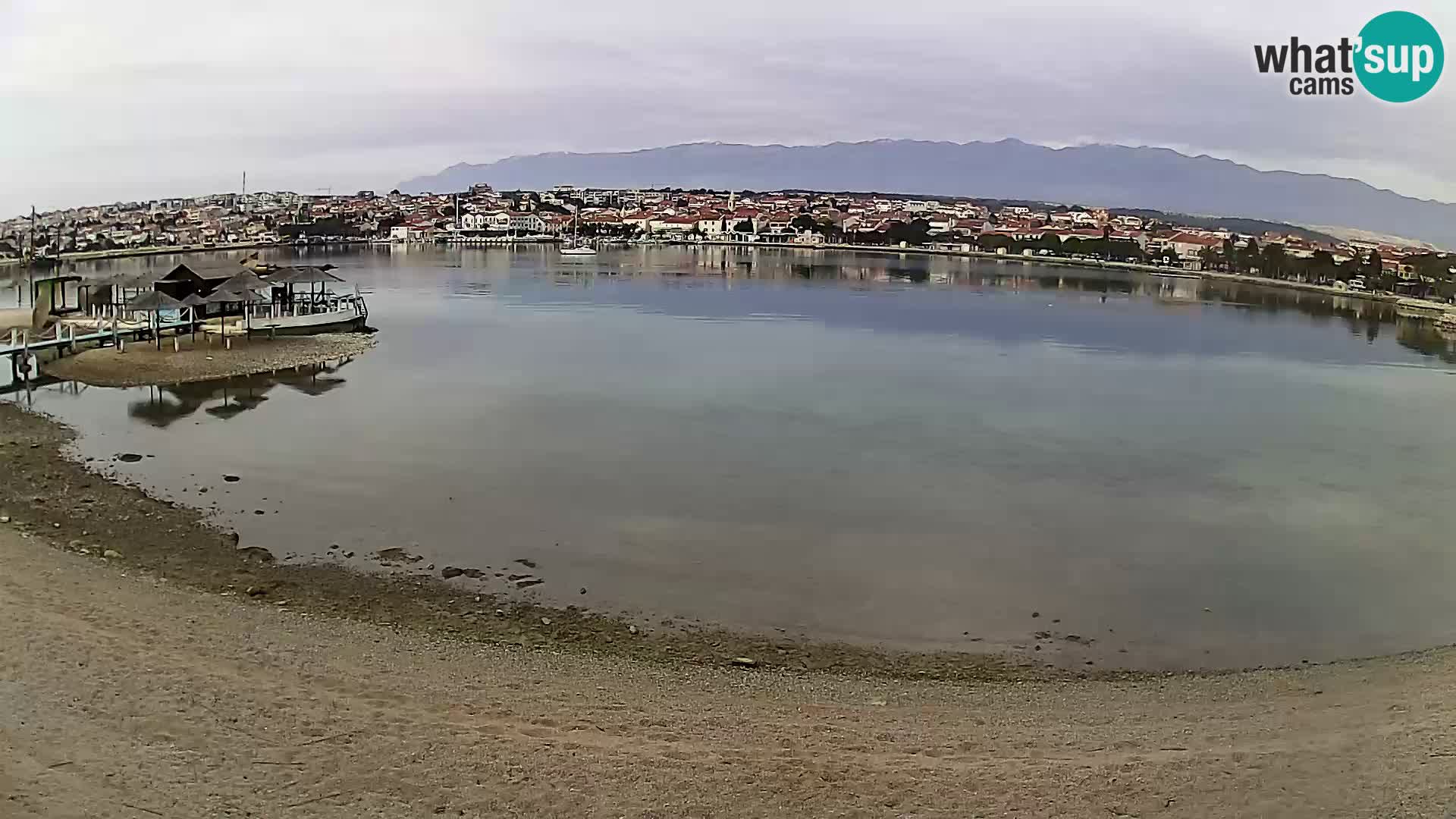 Novalja webcam – spiaggia cittadina