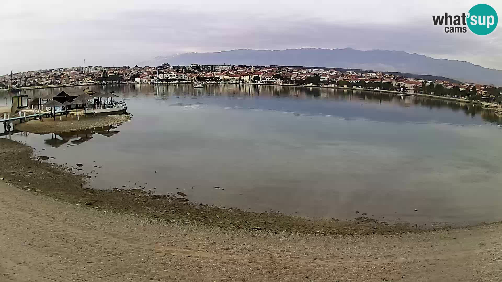 Live webcam Novalja – The Town beach