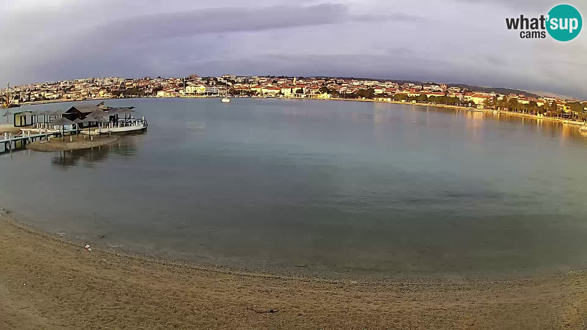 Novalja webcam – spiaggia cittadina