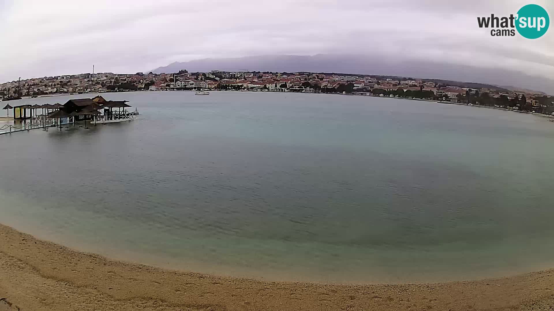 Novalja livecam – plage de la ville