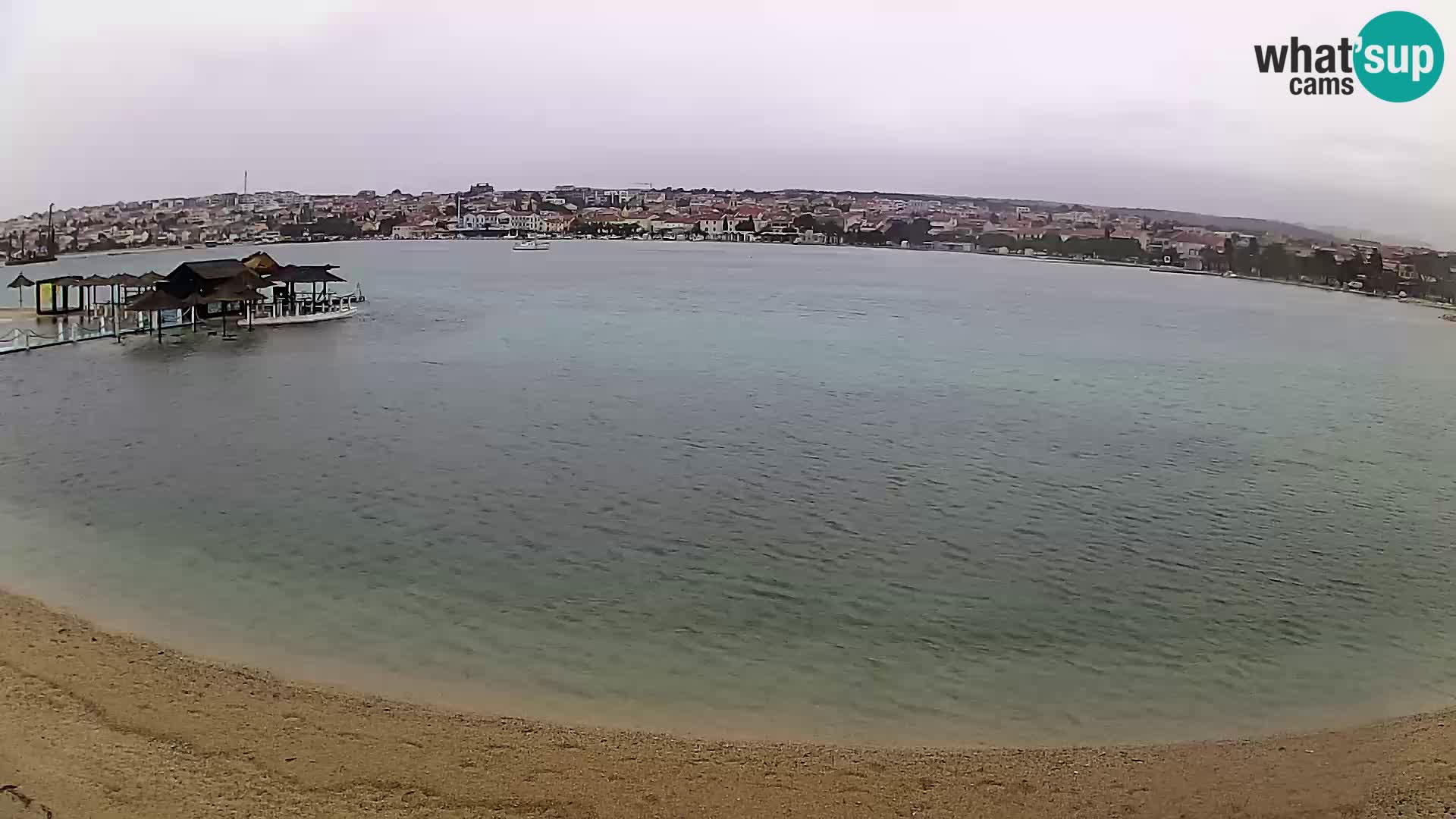 Novalja livecam – plage de la ville