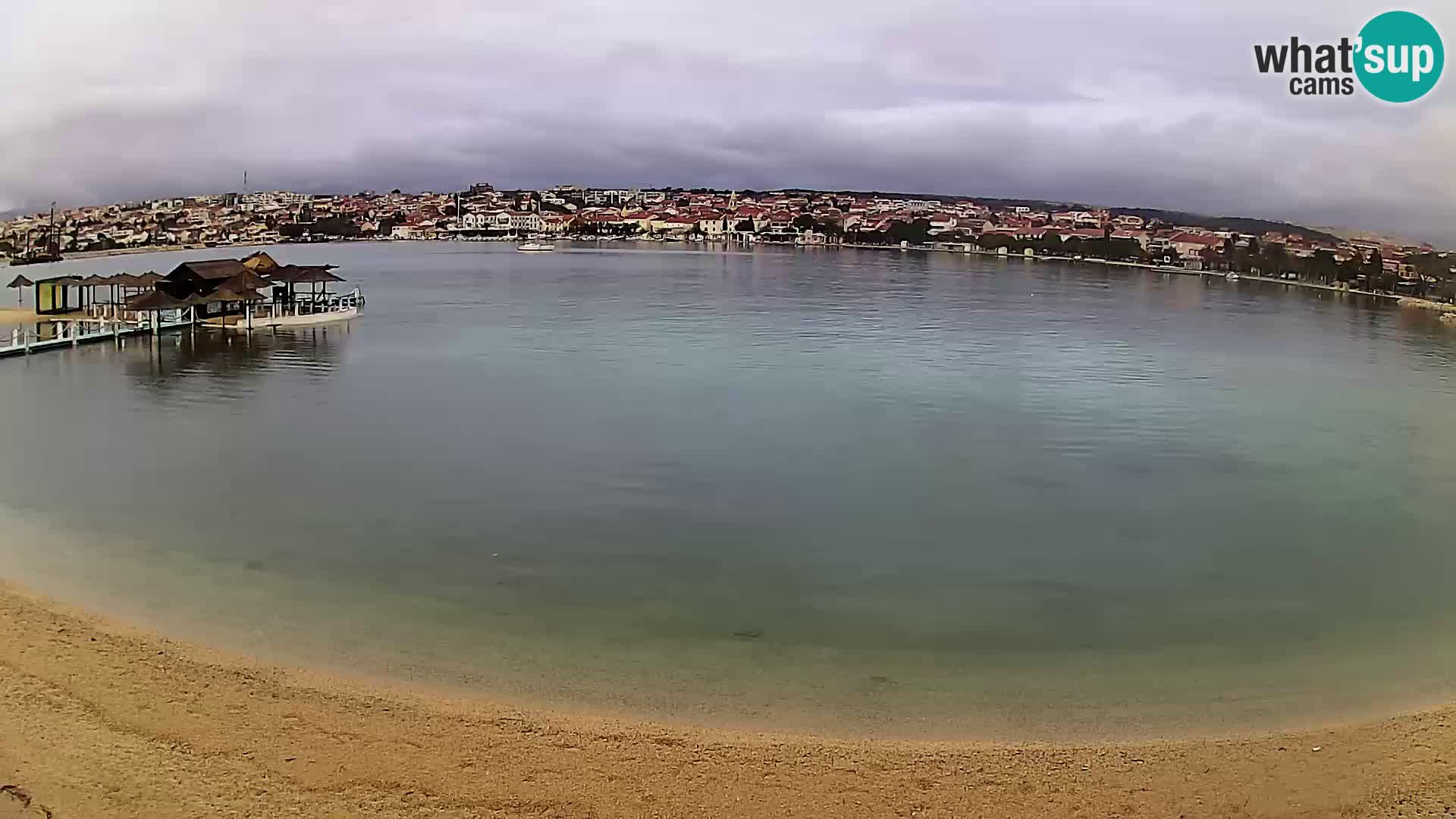 Novalja livecam – plage de la ville