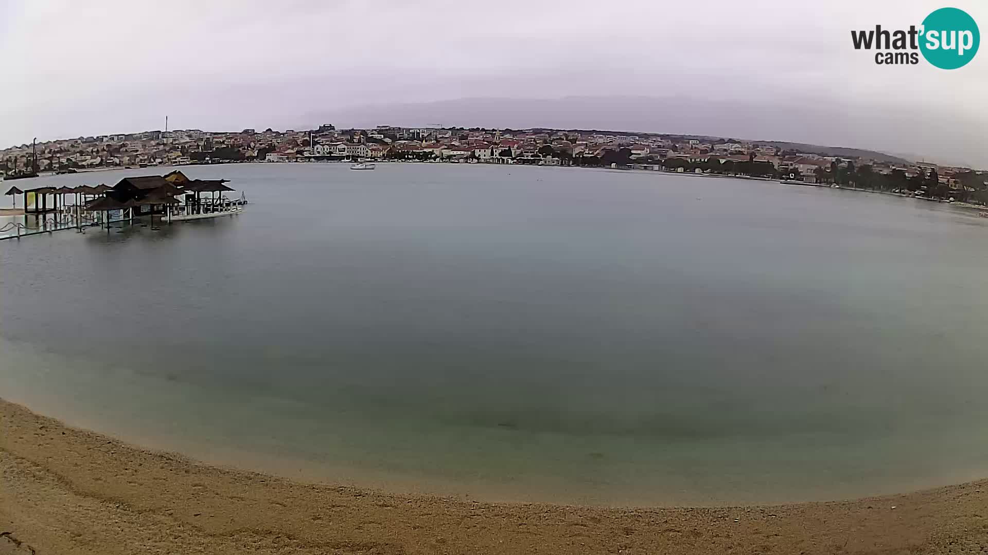 Live webcam Novalja – The Town beach