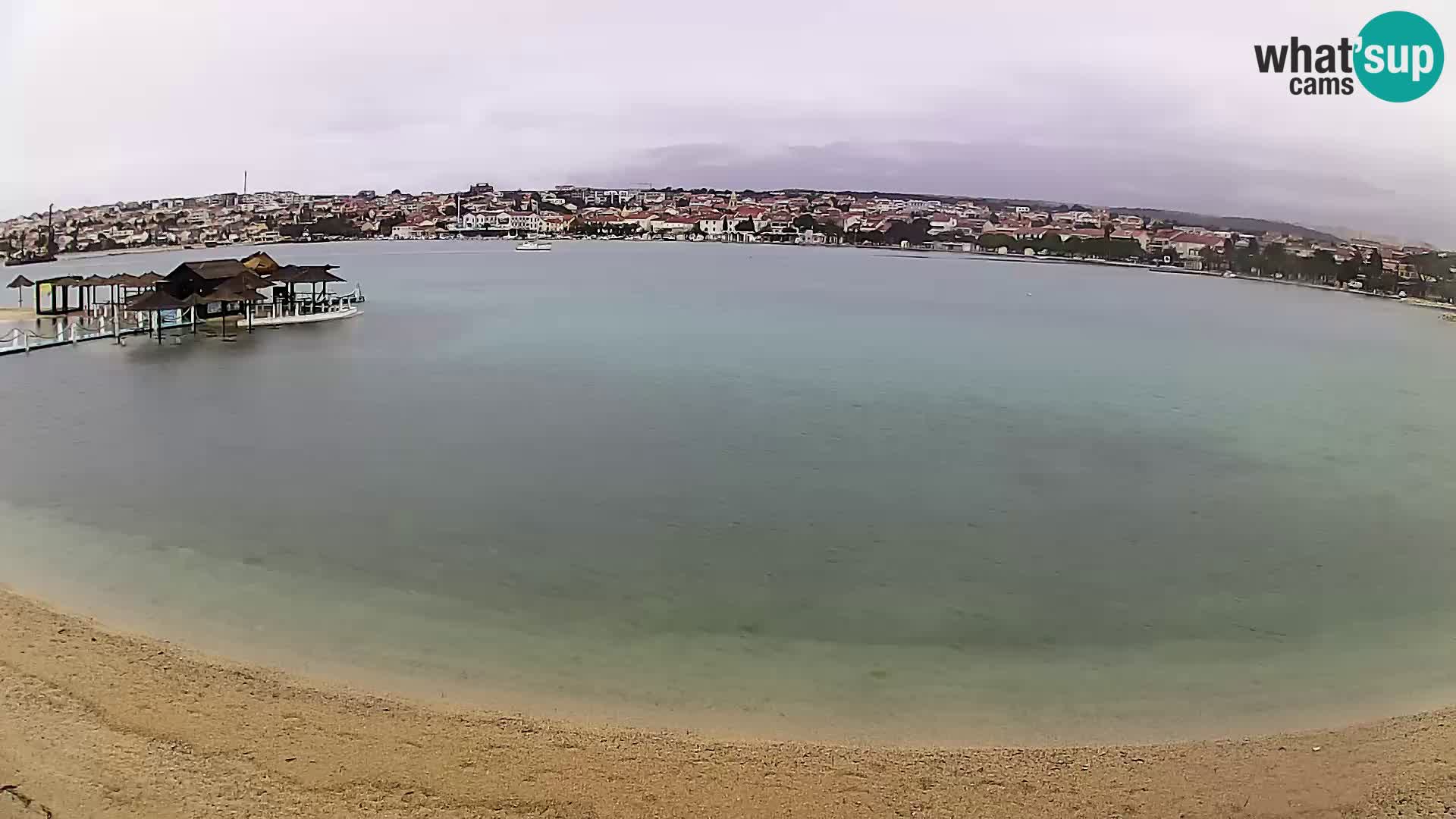 Novalja livecam – plage de la ville