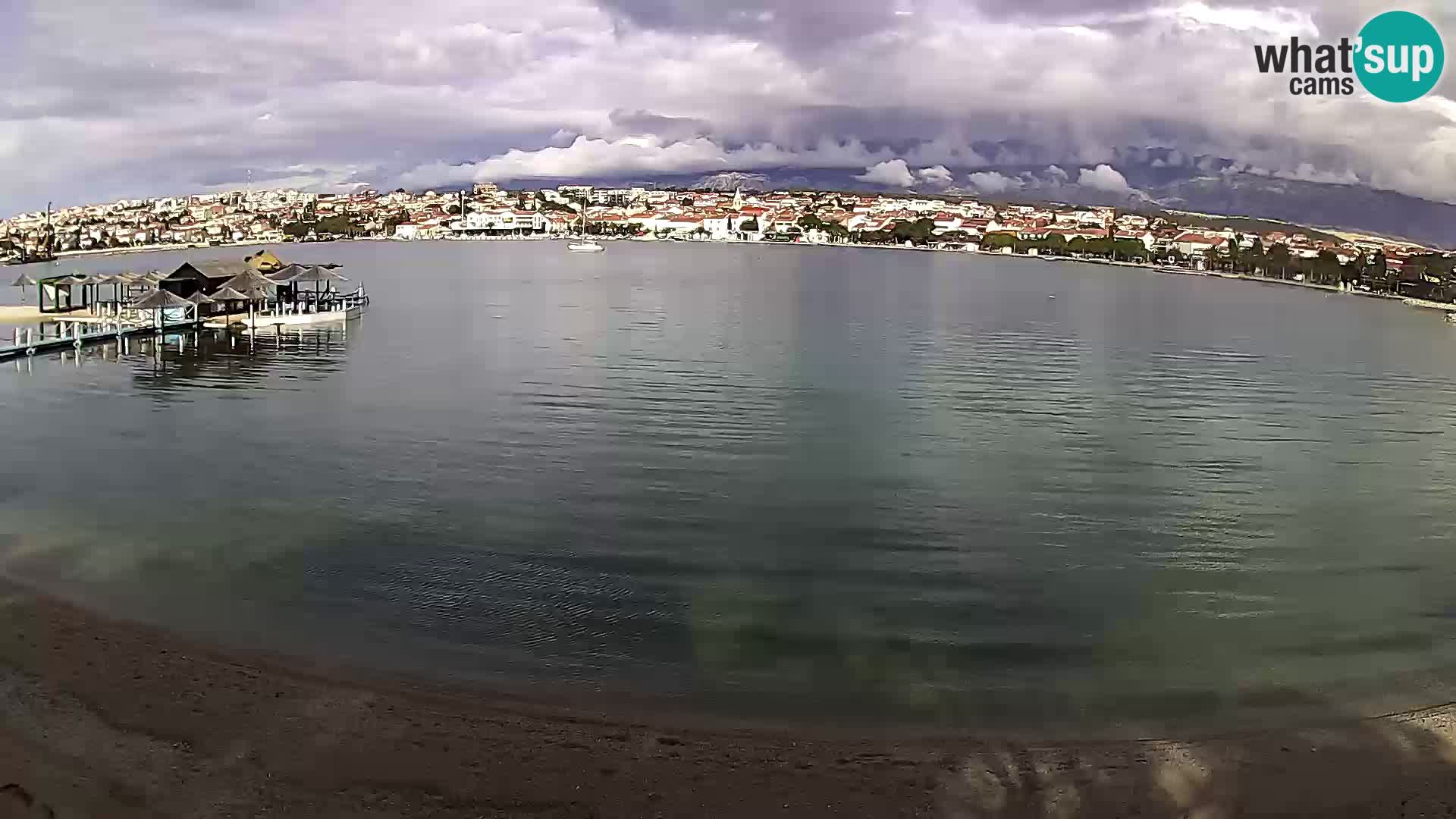 Novalja livecam – plage de la ville