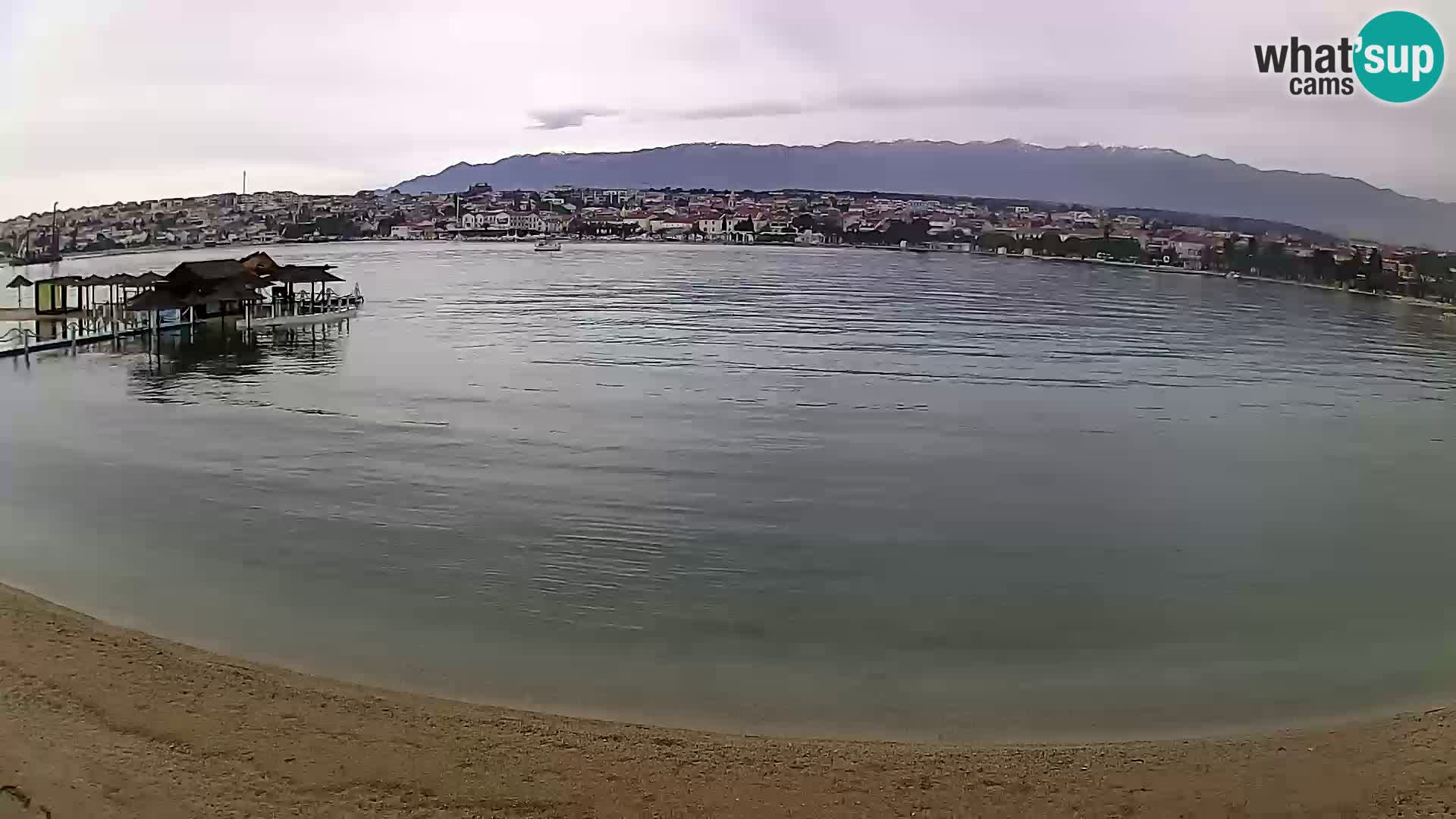 Novalja livecam – plage de la ville