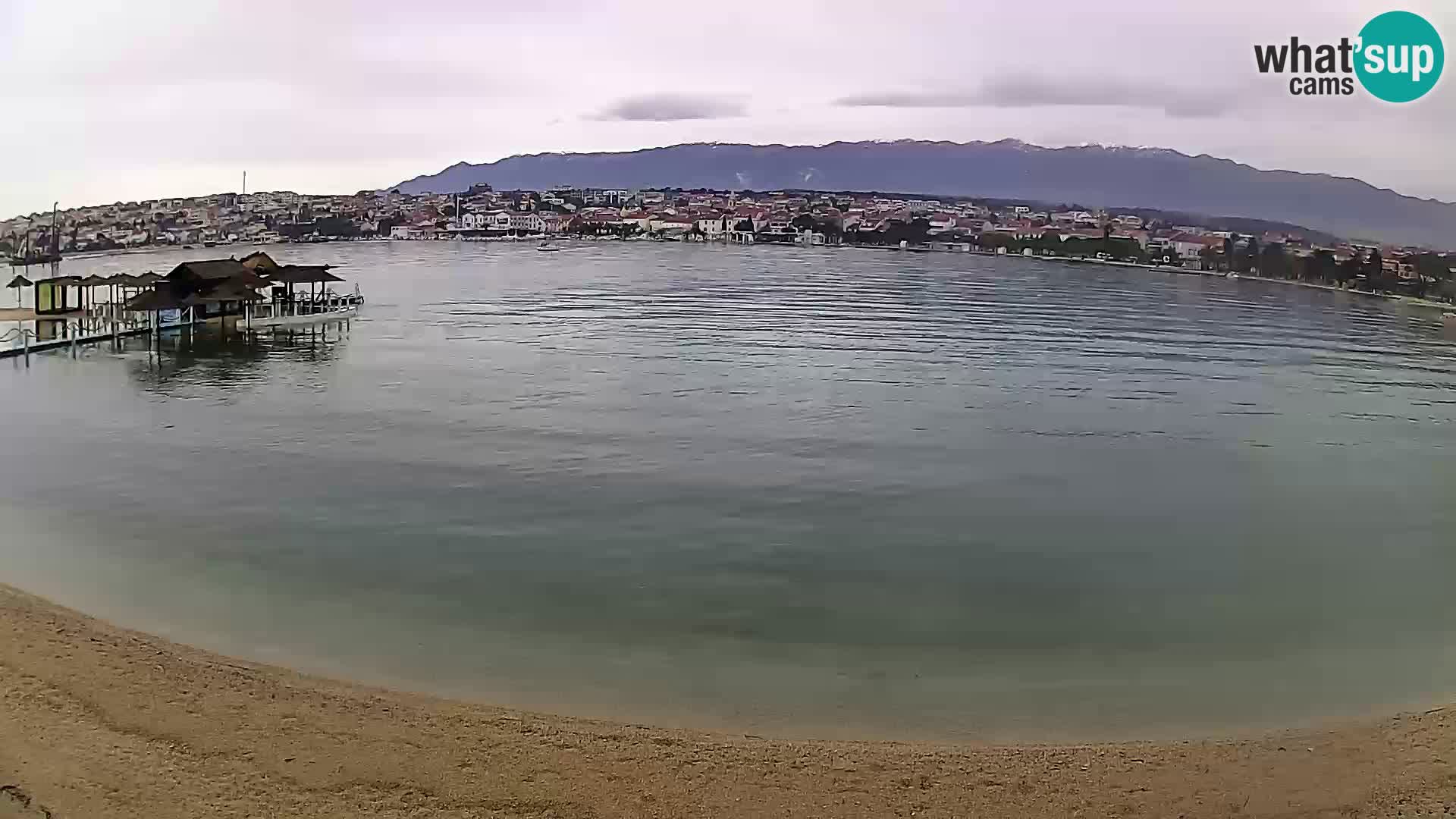 Novalja webcam – spiaggia cittadina