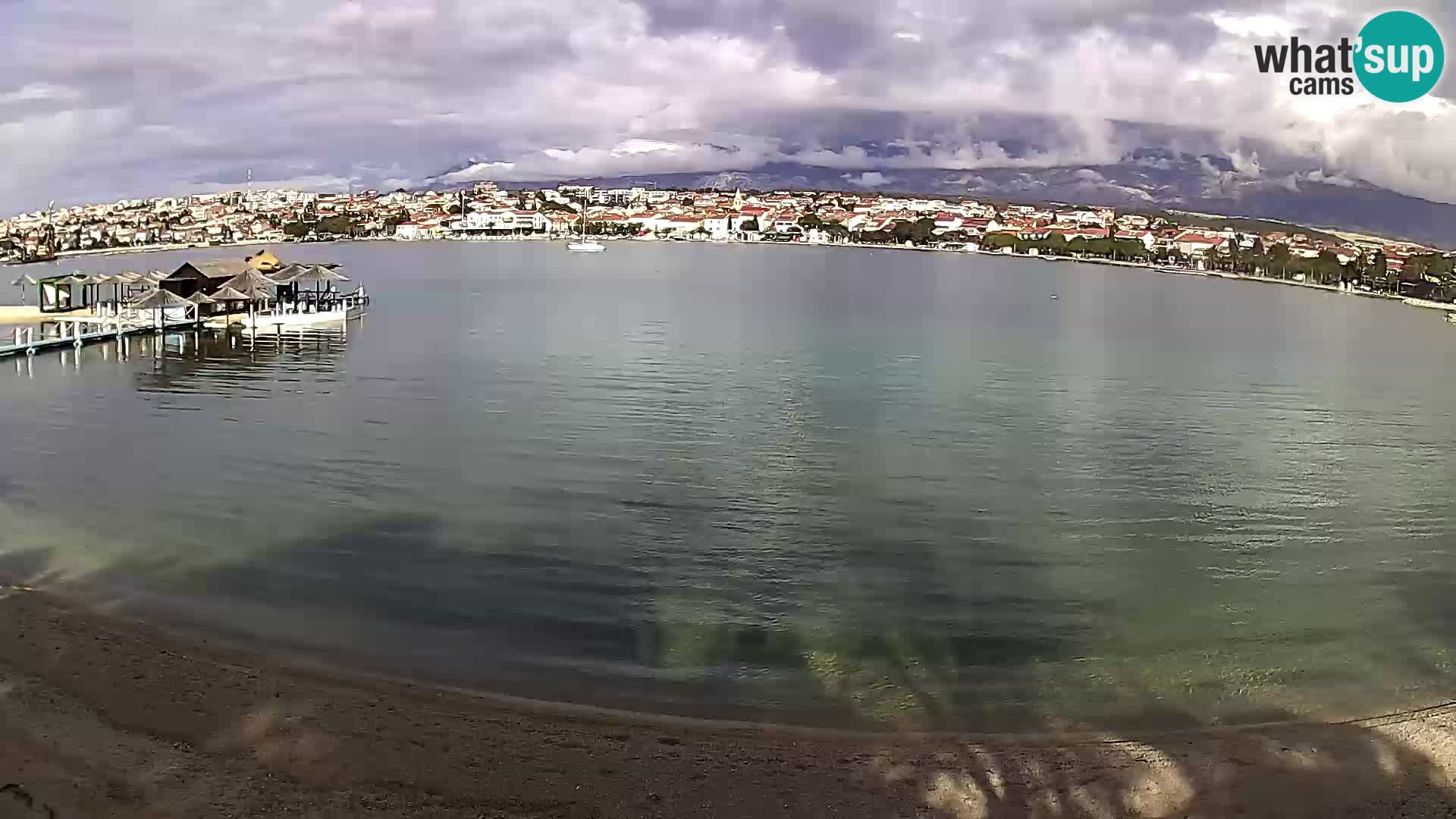 Novalja livecam – plage de la ville