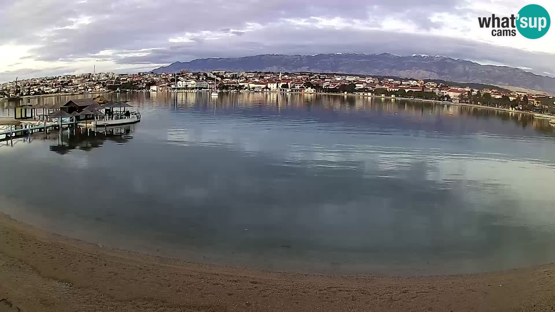 Novalja webcam – spiaggia cittadina