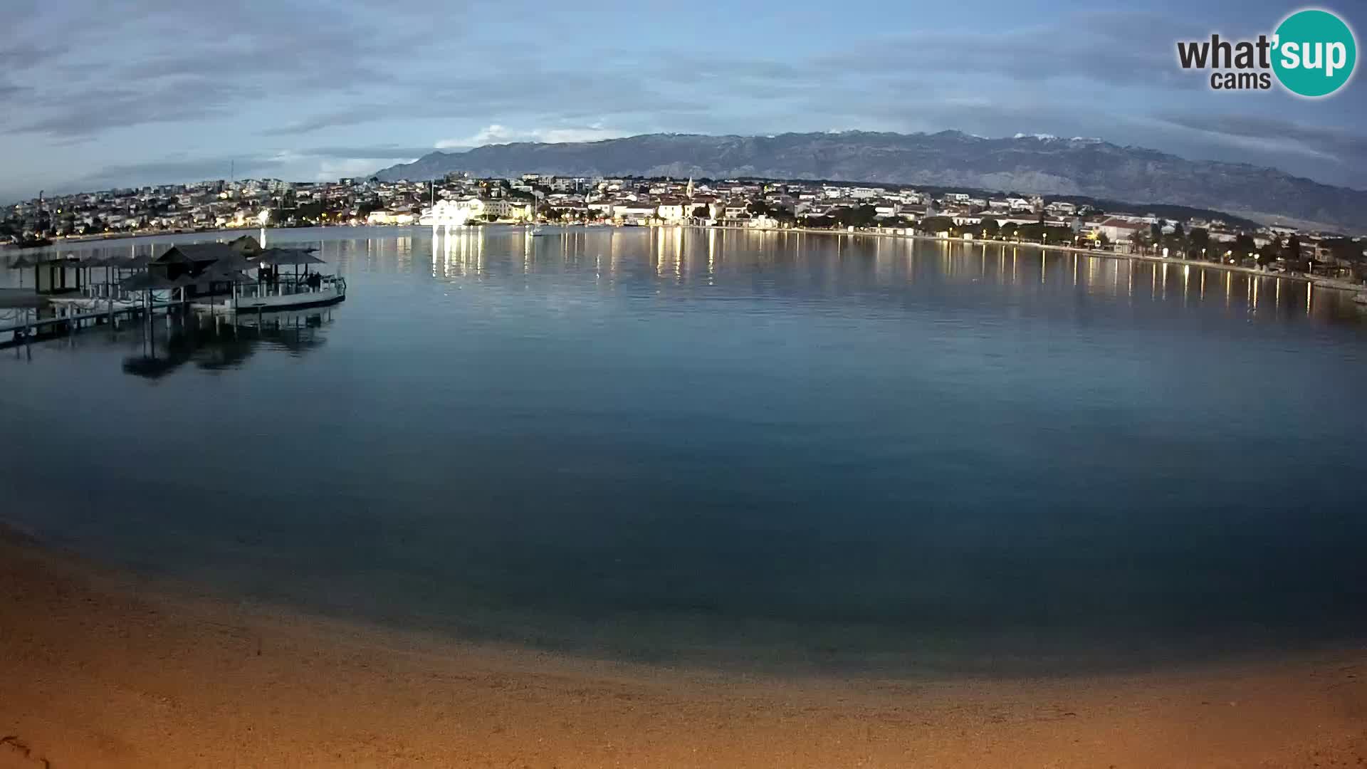 Novalja Kamera v živo – mestna plaža