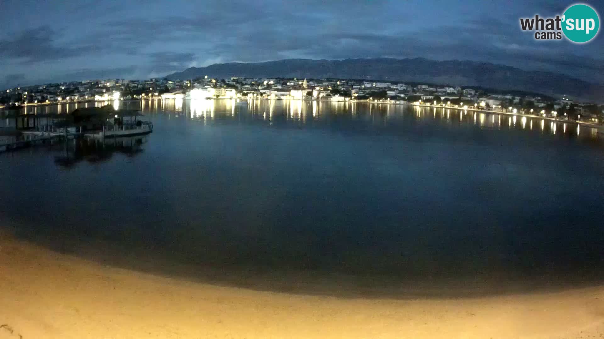 Novalja Kamera v živo – mestna plaža