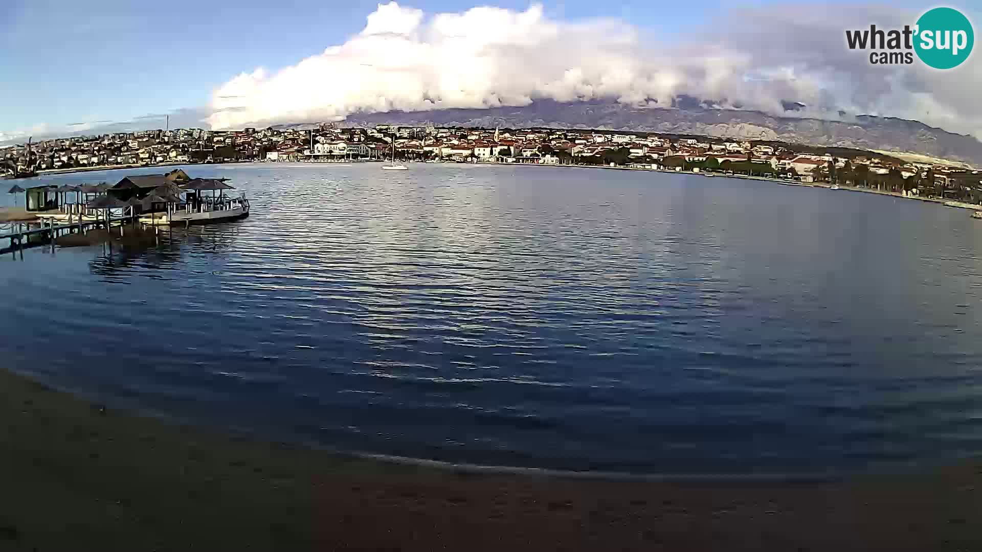 Novalja Kamera v živo – mestna plaža