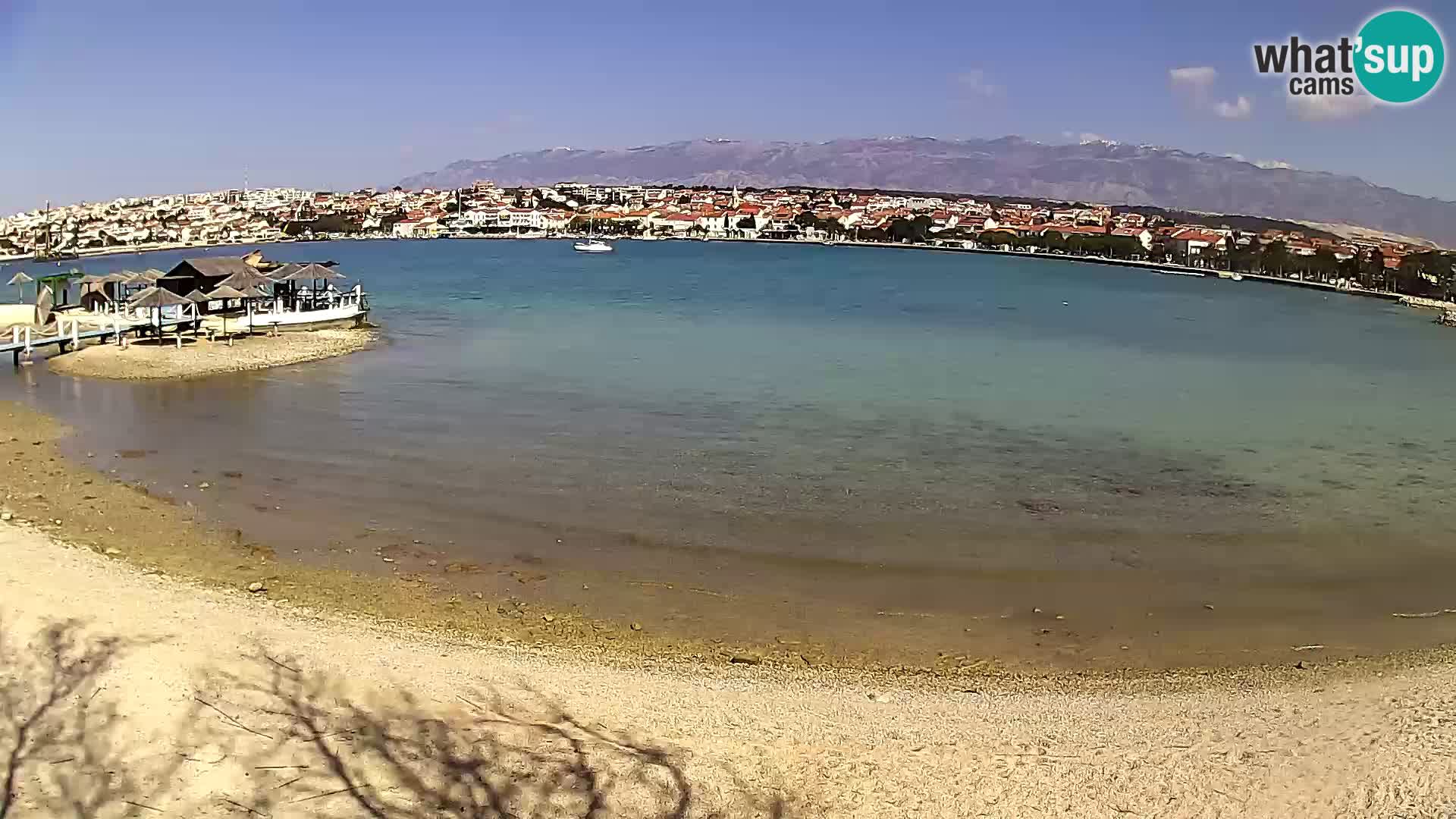 Live webcam Novalja – The Town beach