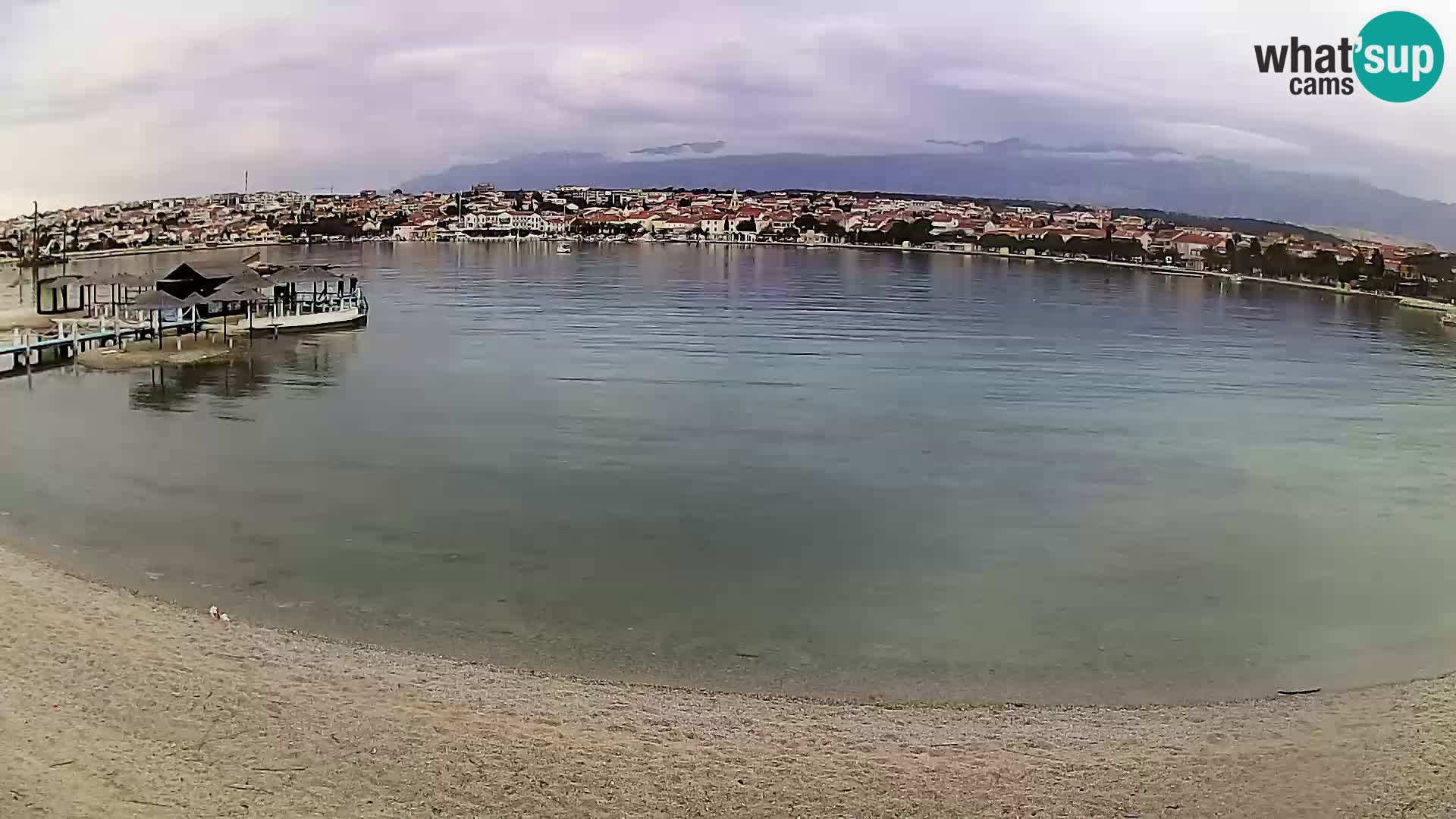 Live webcam Novalja – The Town beach