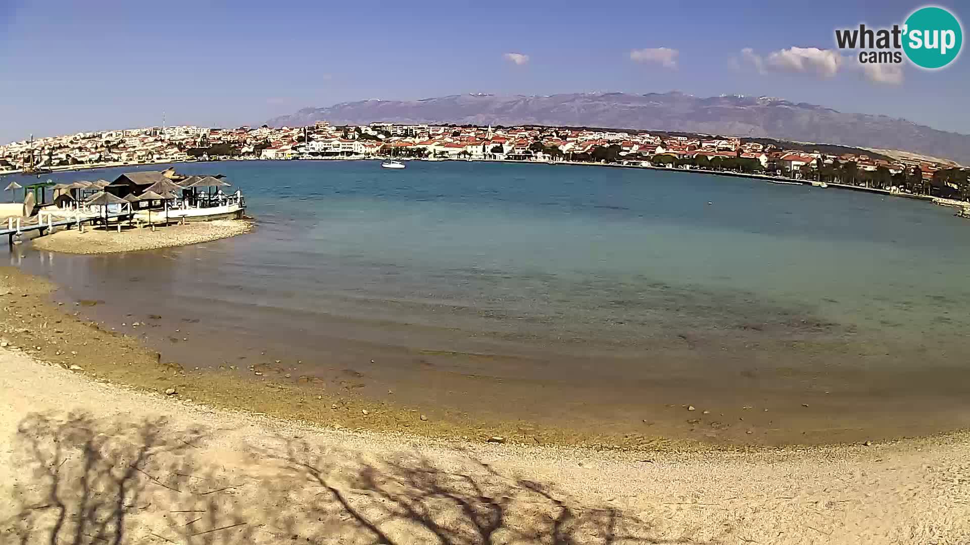 Novalja livecam – plage de la ville