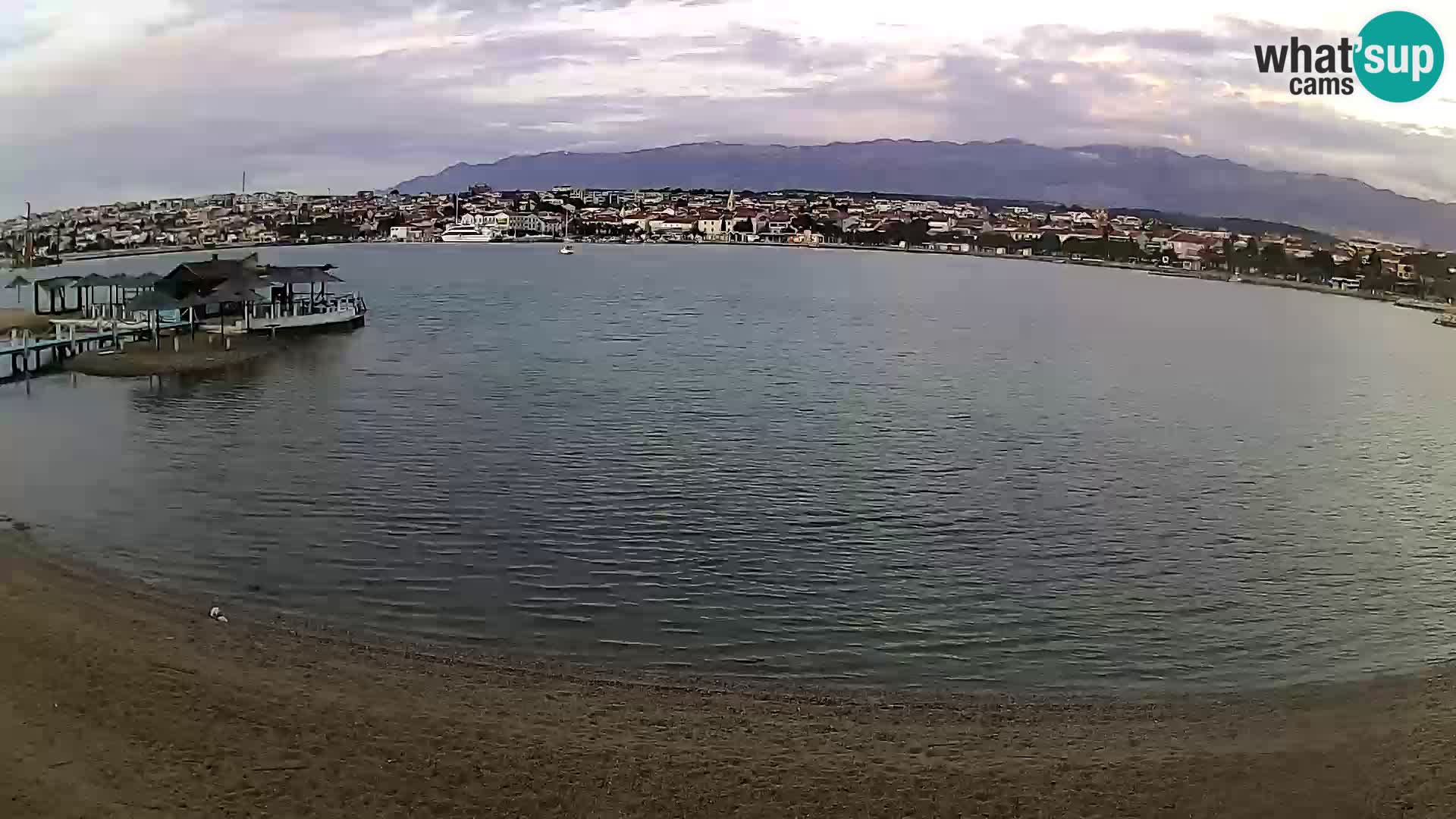 Novalja livecam – plage de la ville