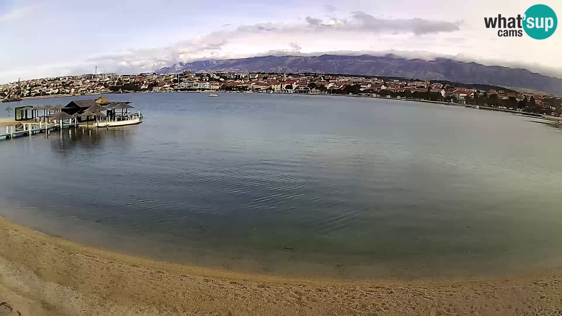 Novalja livecam – plage de la ville