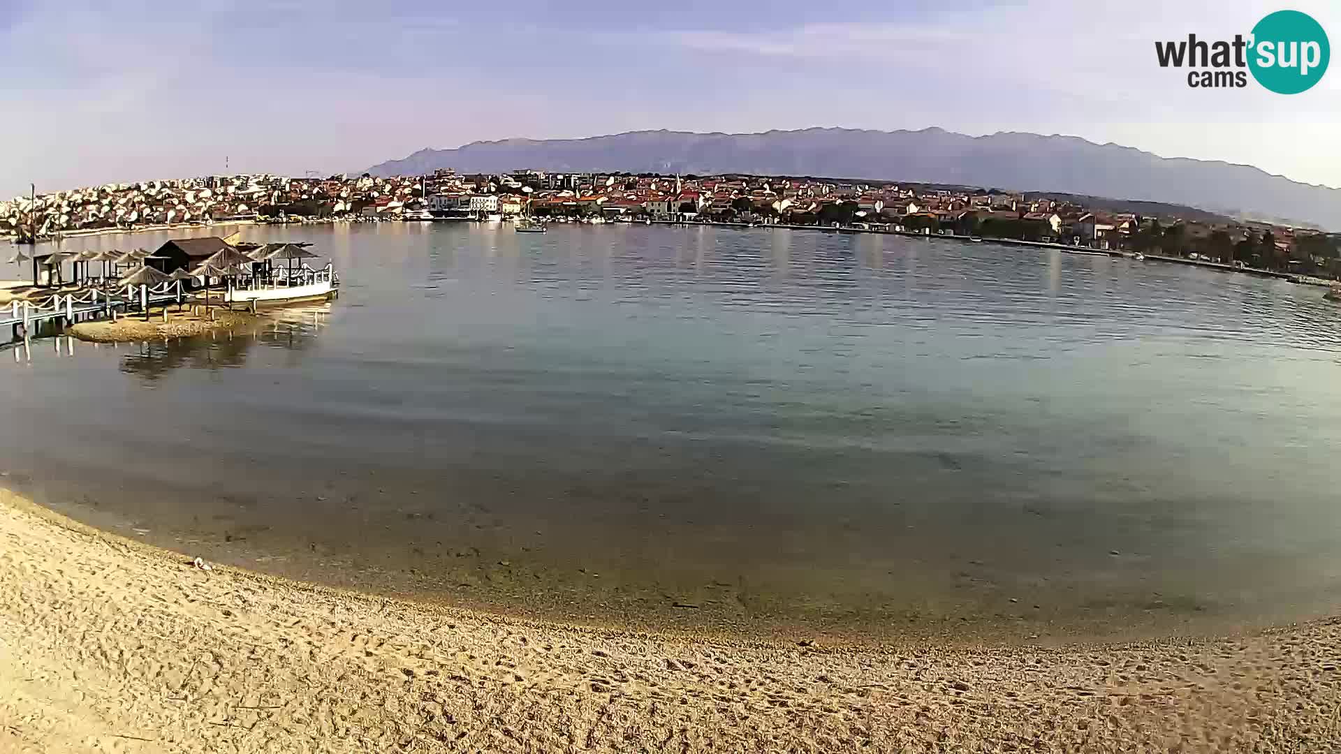 Novalja webcam – spiaggia cittadina