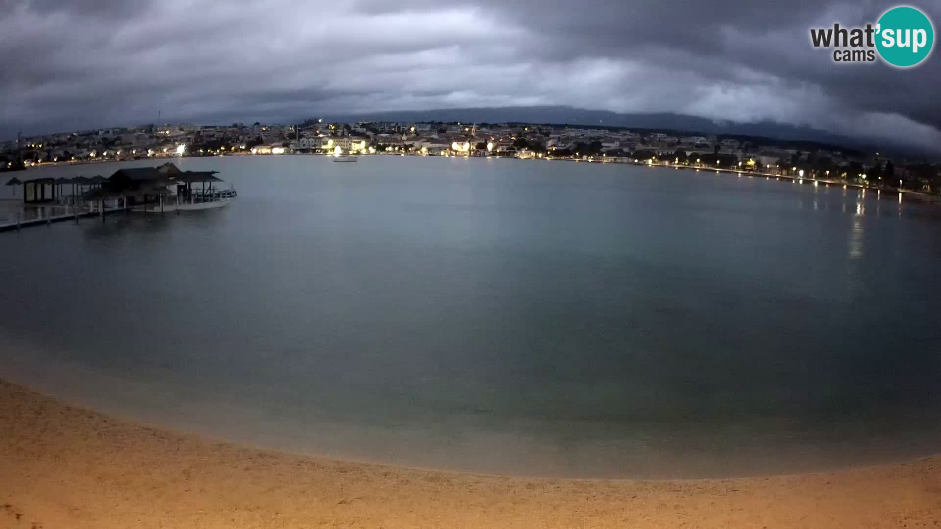 Novalja Kamera v živo – mestna plaža