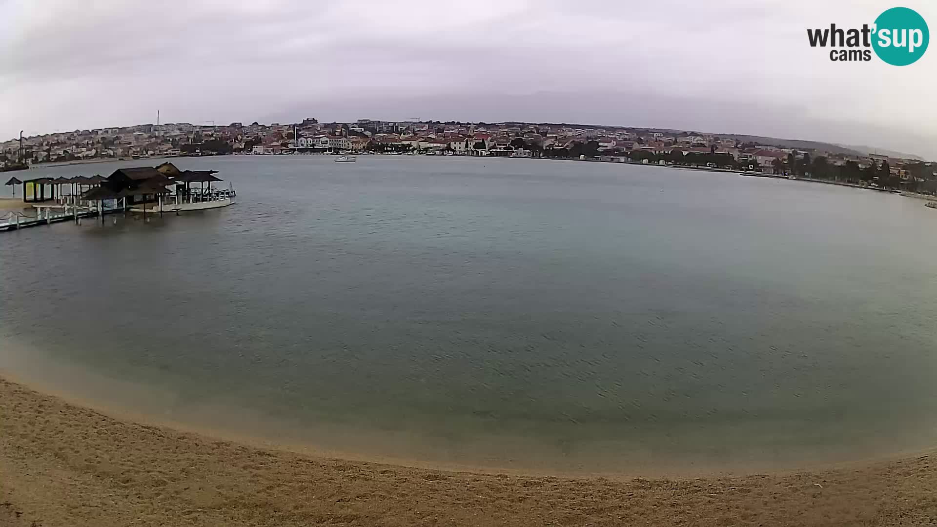 Novalja livecam – plage de la ville