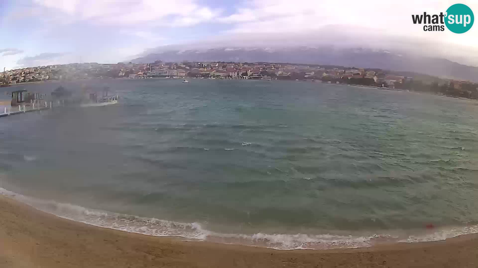 Live webcam Novalja – The Town beach