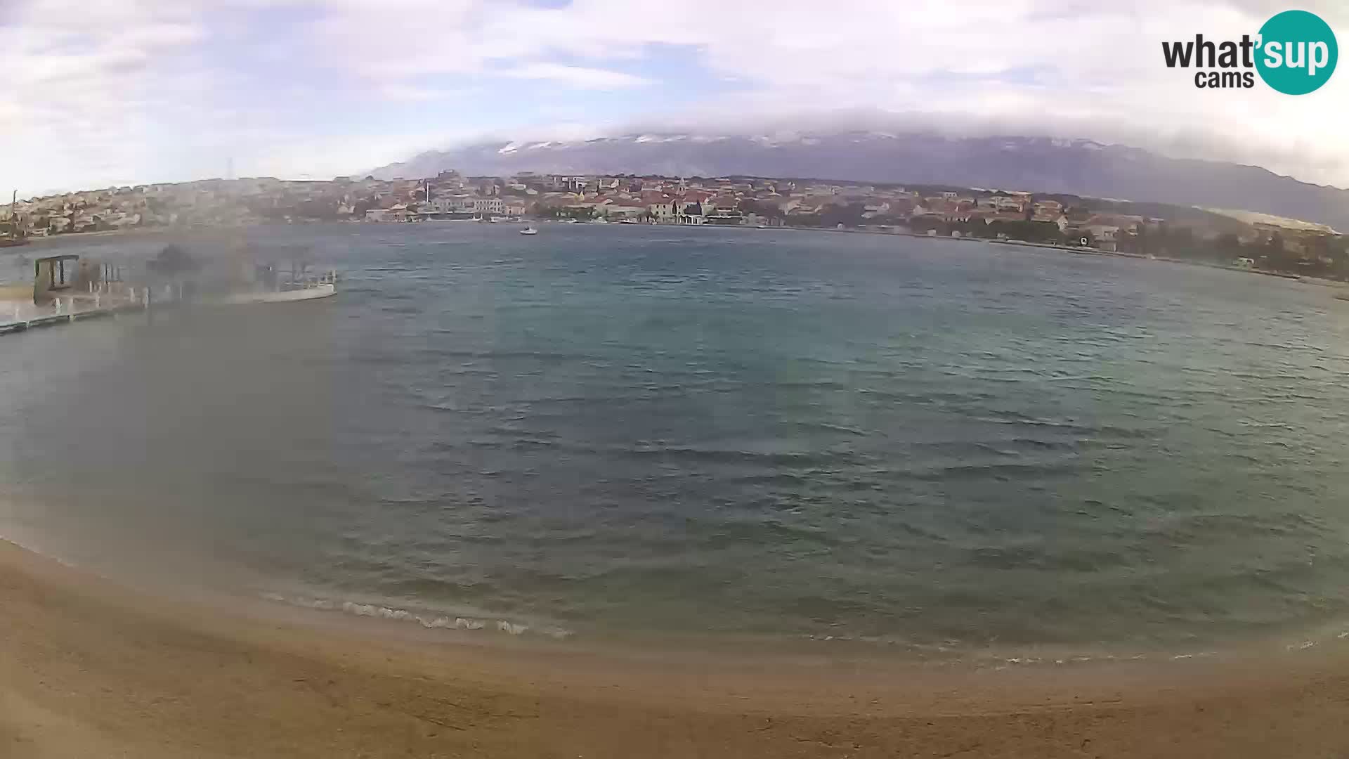 Live webcam Novalja – The Town beach