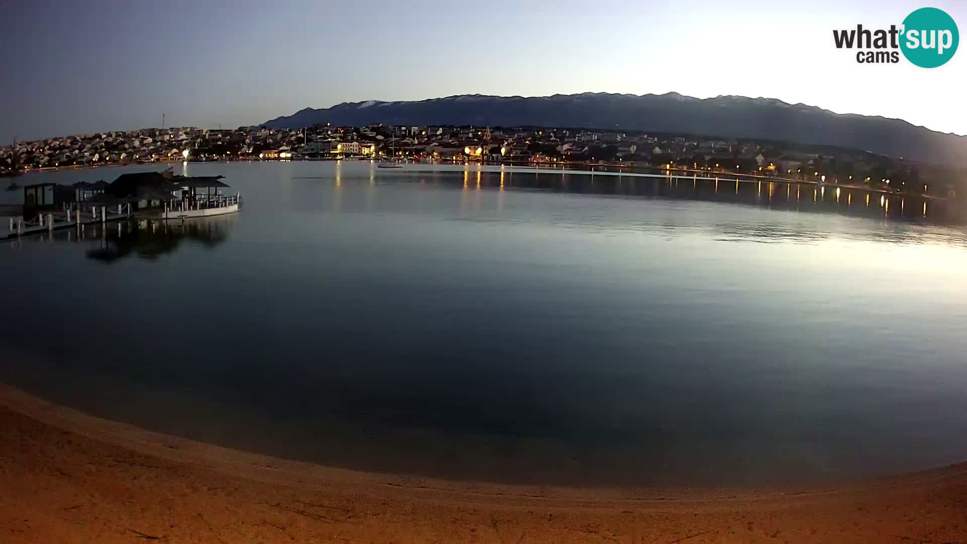 Novalja Kamera v živo – mestna plaža