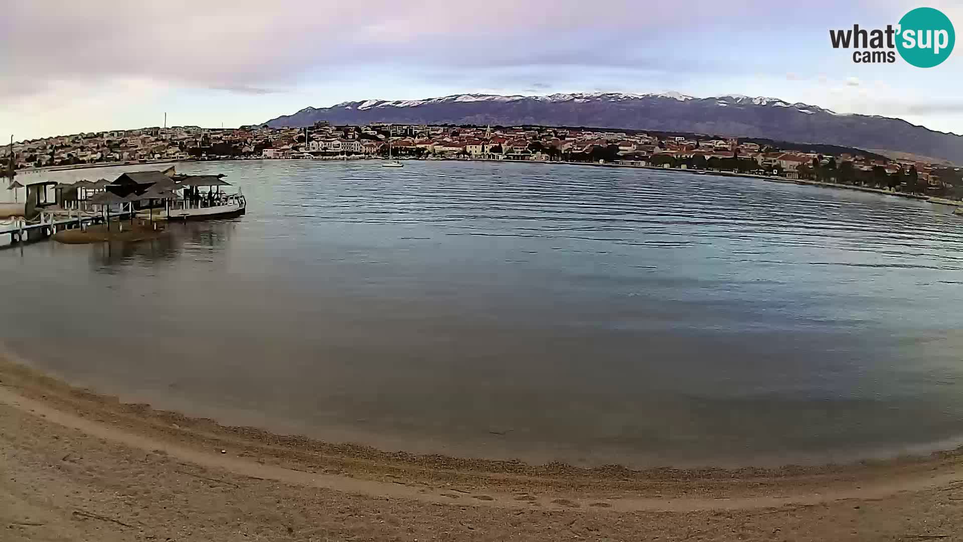 Novalja webcam – spiaggia cittadina