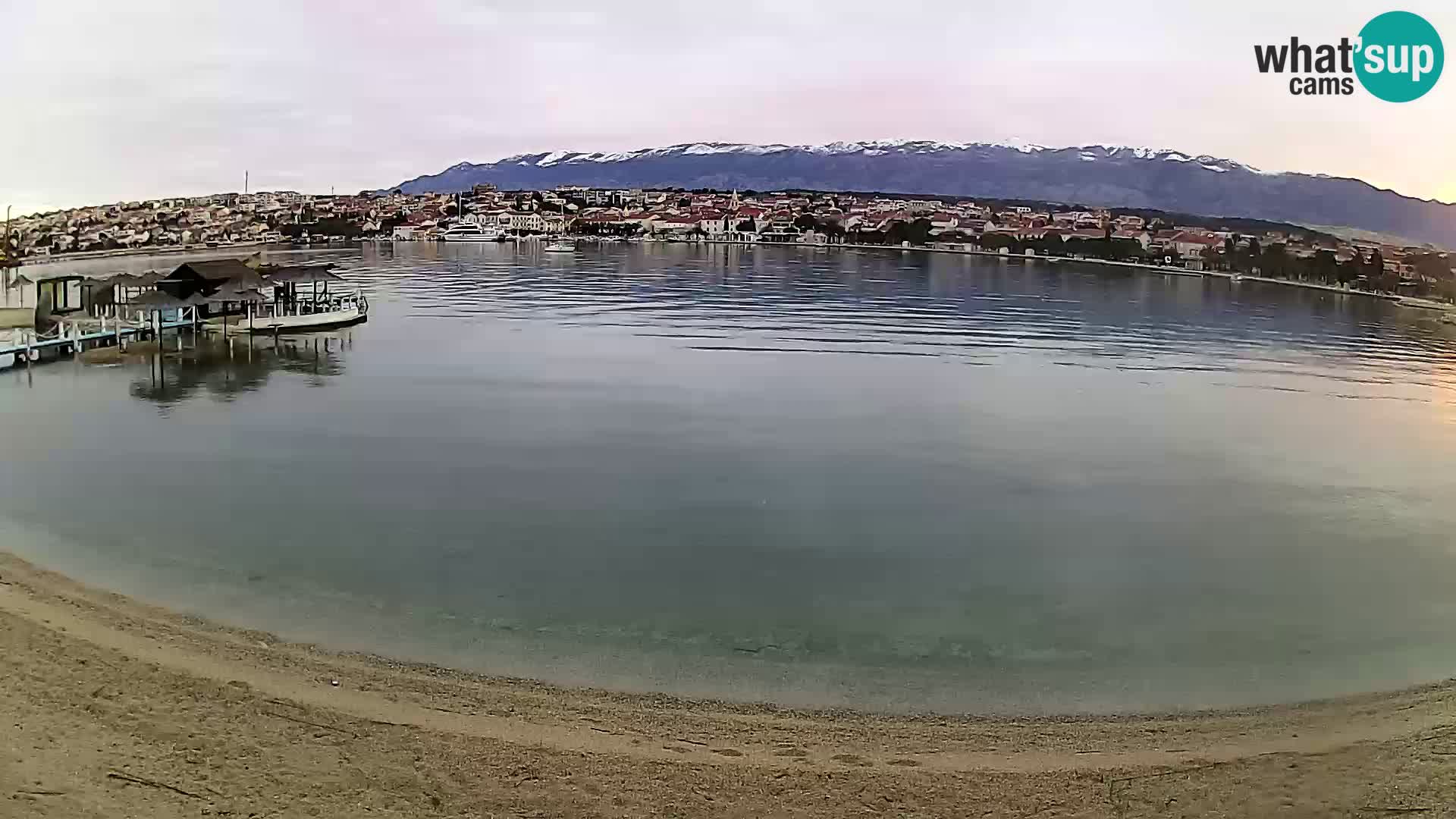 Live webcam Novalja – The Town beach