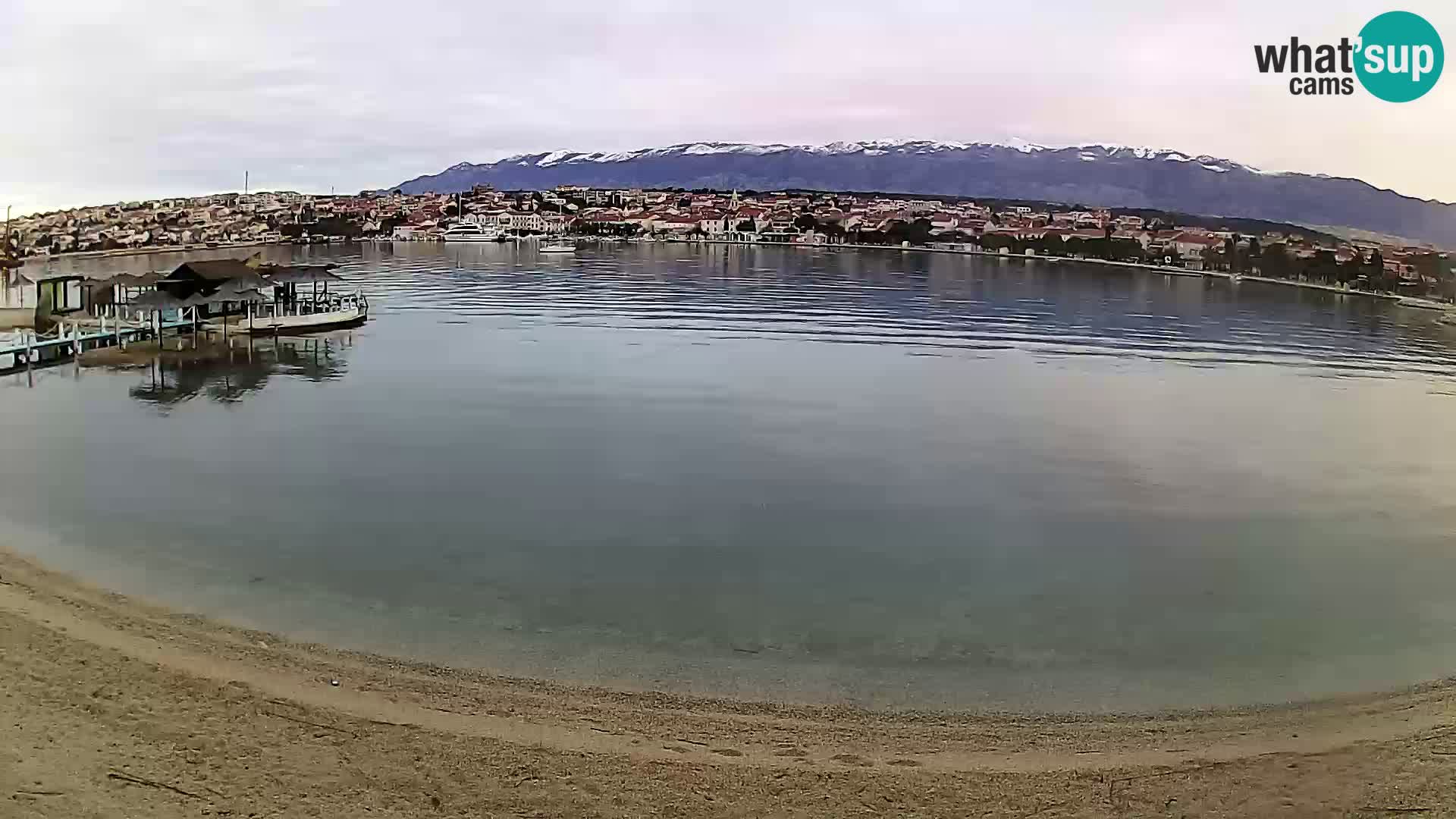 Novalja livecam – plage de la ville