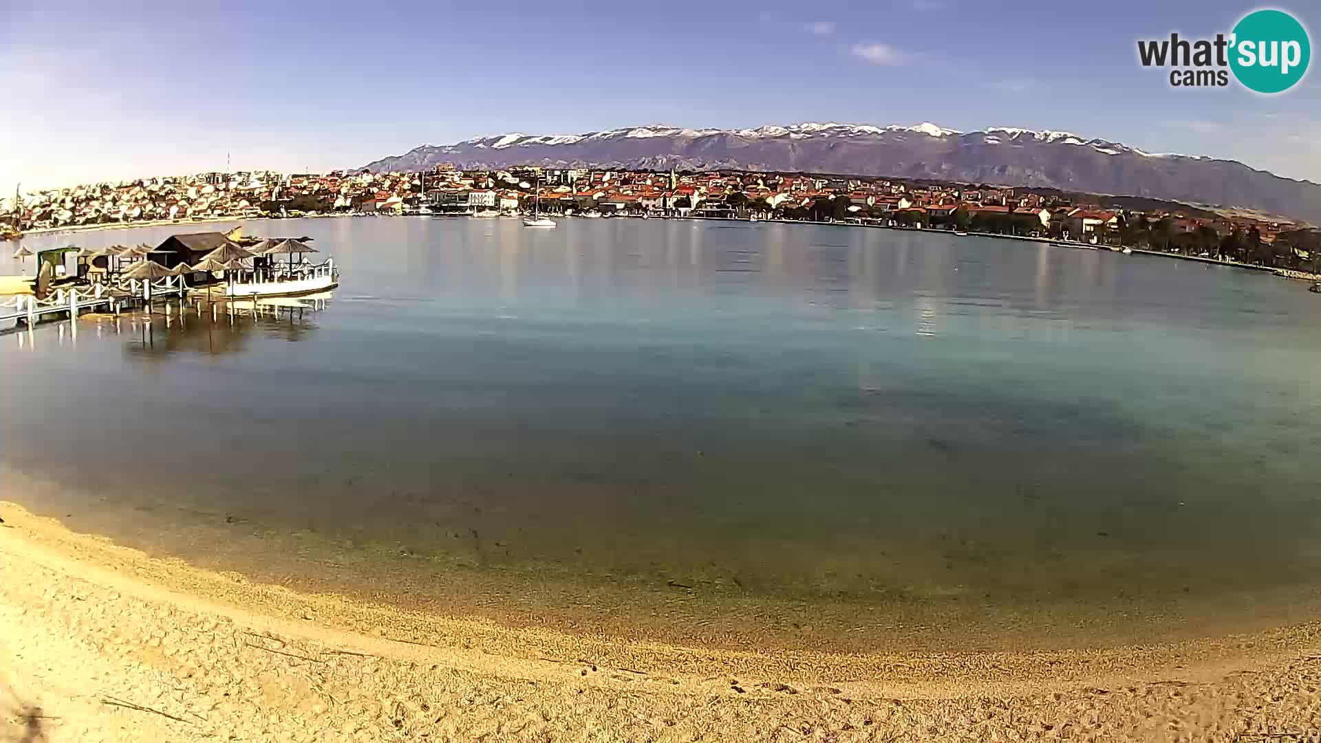 Novalja livecam – plage de la ville