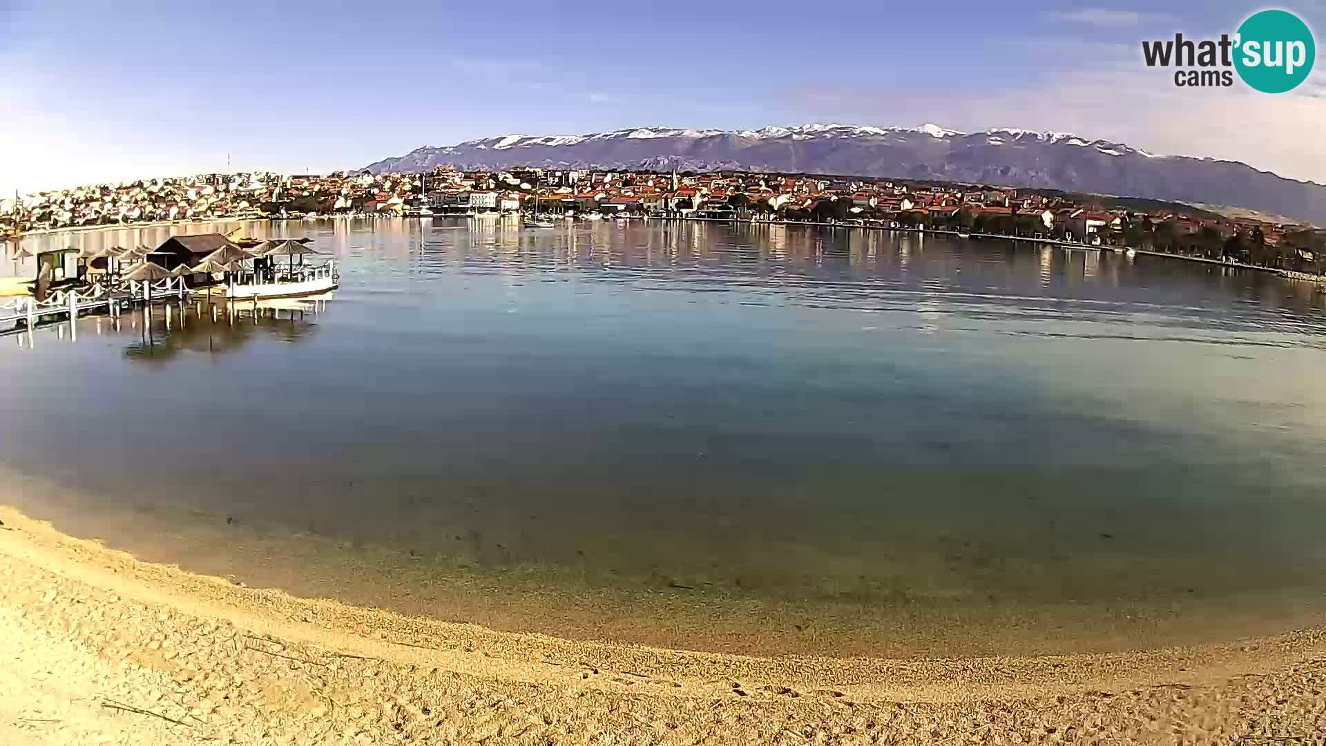 Novalja livecam – plage de la ville