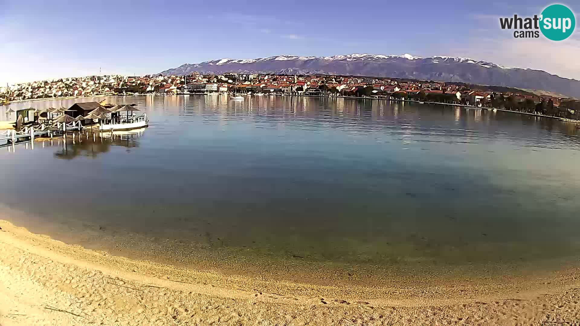 Novalja livecam – plage de la ville