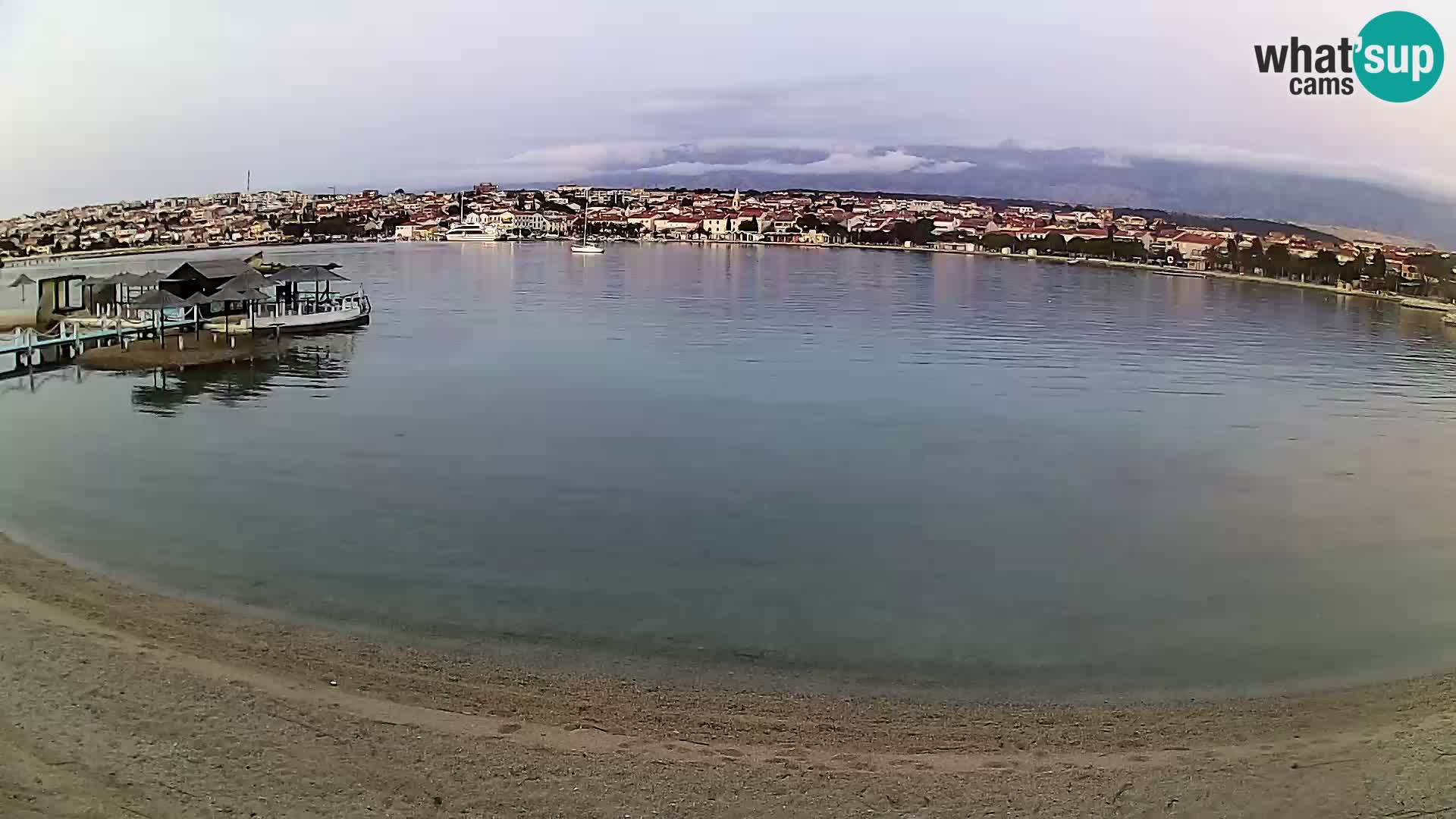 Live webcam Novalja – The Town beach