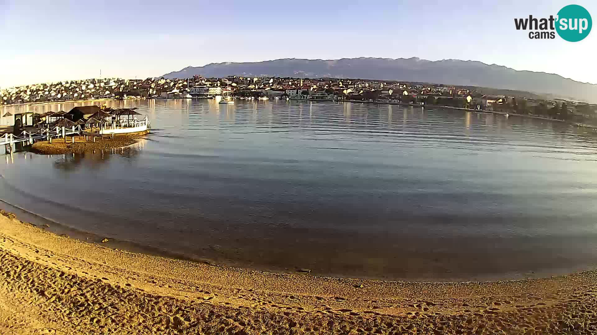 Novalja Kamera v živo – mestna plaža