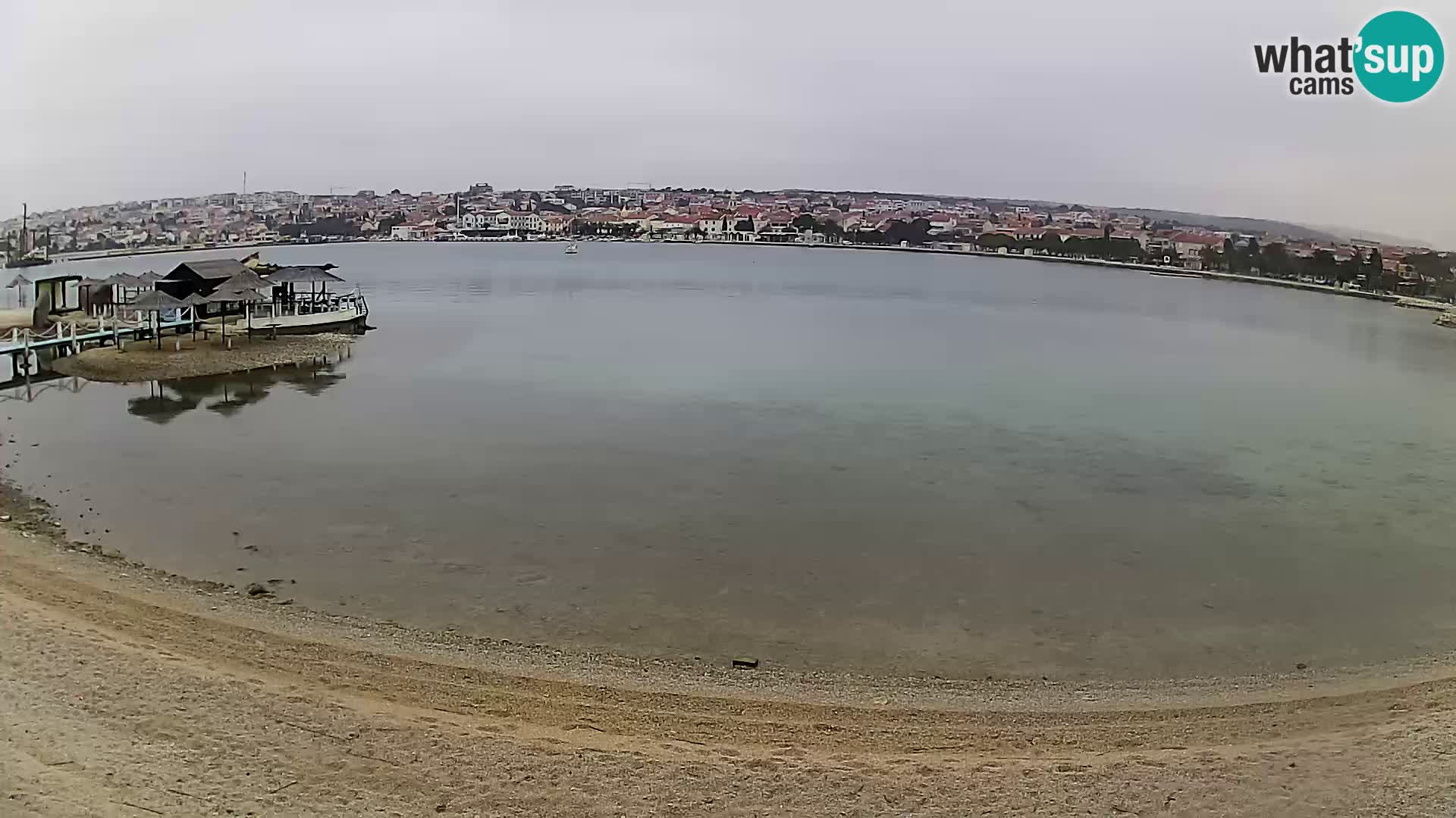 Live webcam Novalja – The Town beach