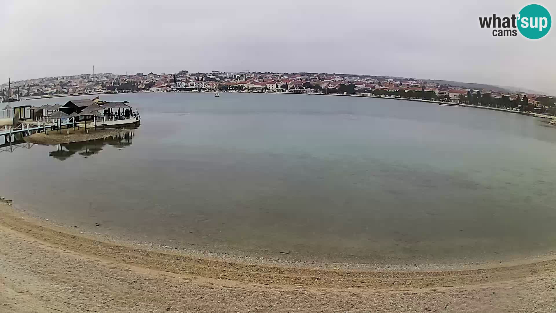 Live webcam Novalja – The Town beach