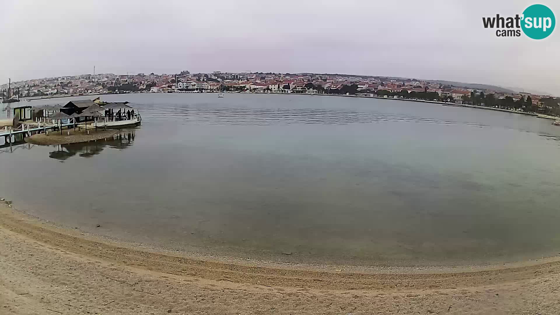 Novalja livecam – plage de la ville