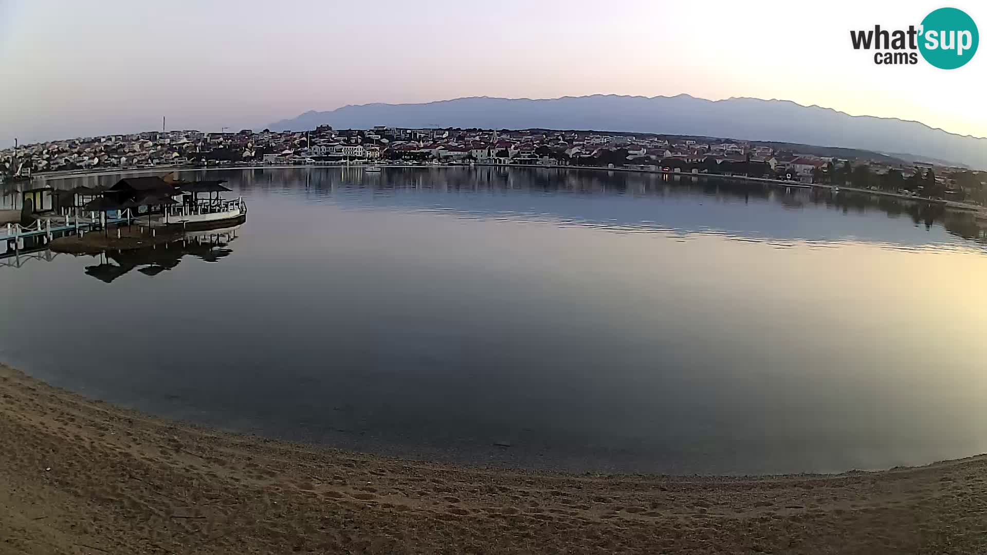 Live webcam Novalja – The Town beach