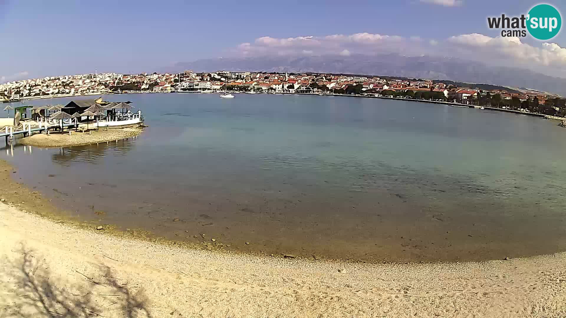 Novalja livecam – plage de la ville