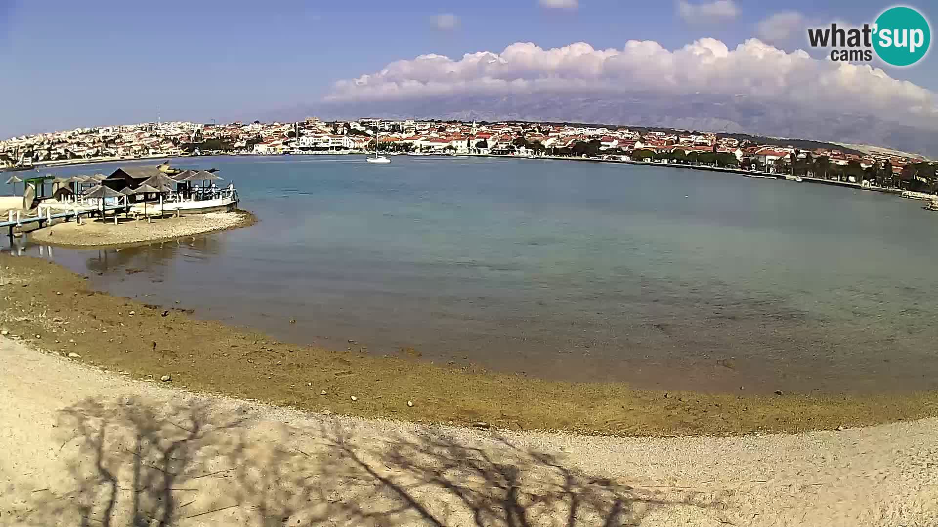 Novalja livecam – plage de la ville