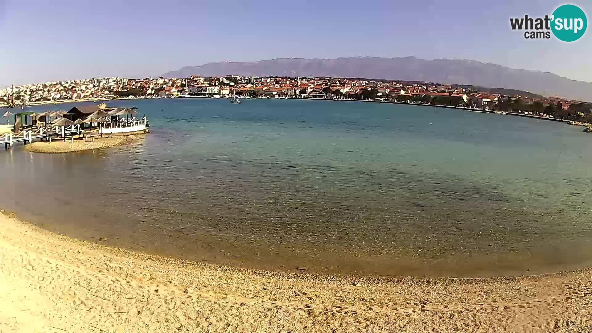 Live webcam Novalja – The Town beach