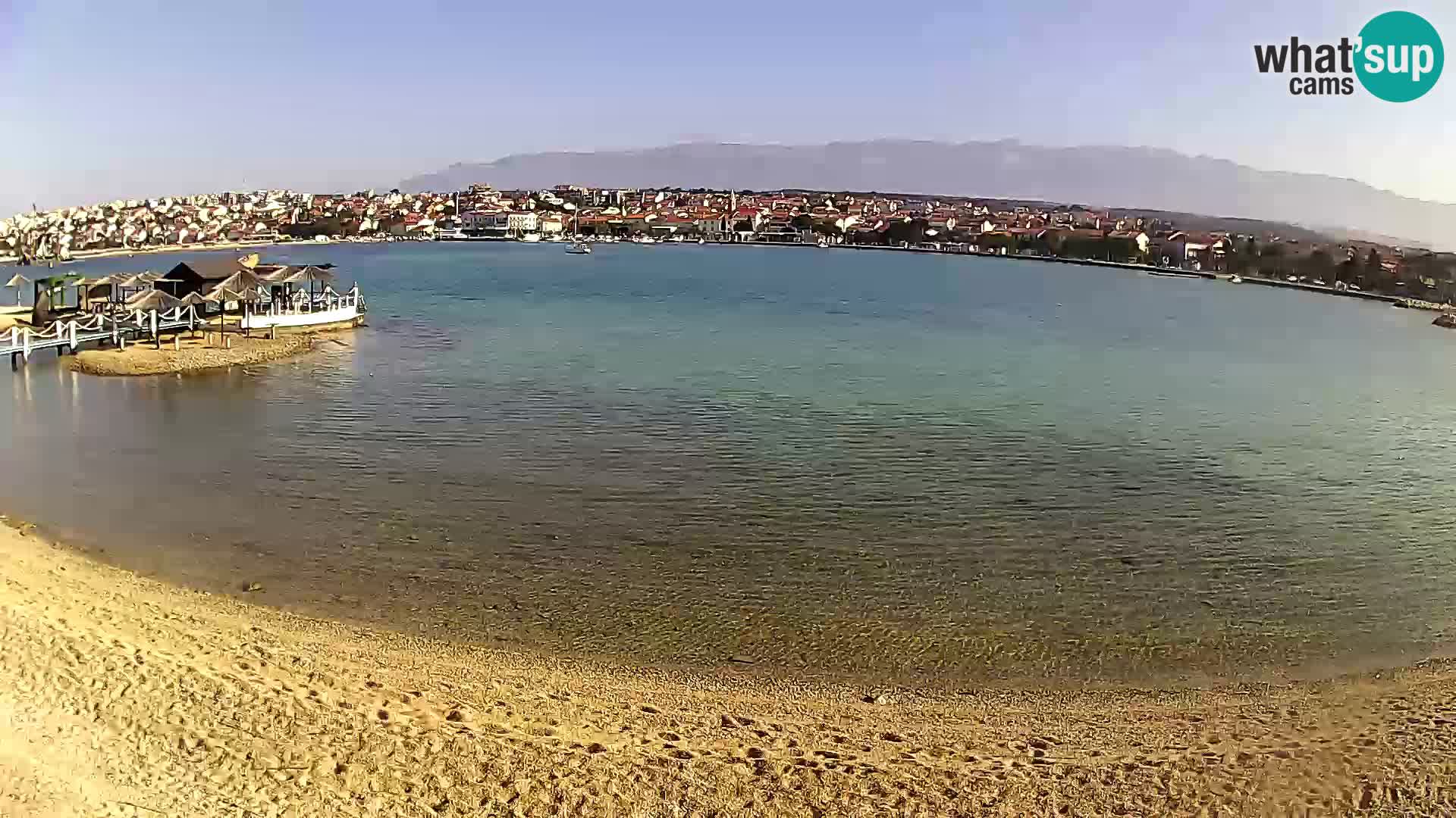 Live webcam Novalja – The Town beach