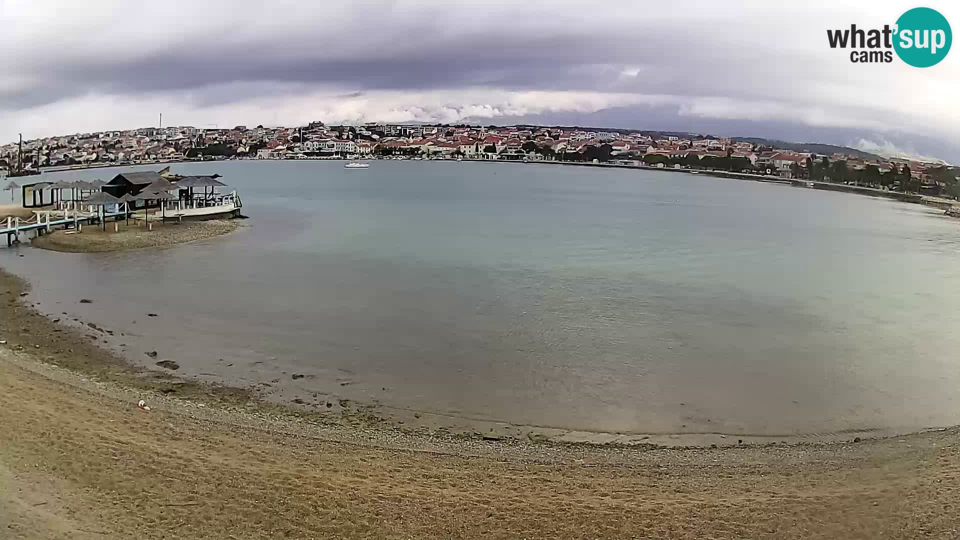 Live webcam Novalja – The Town beach