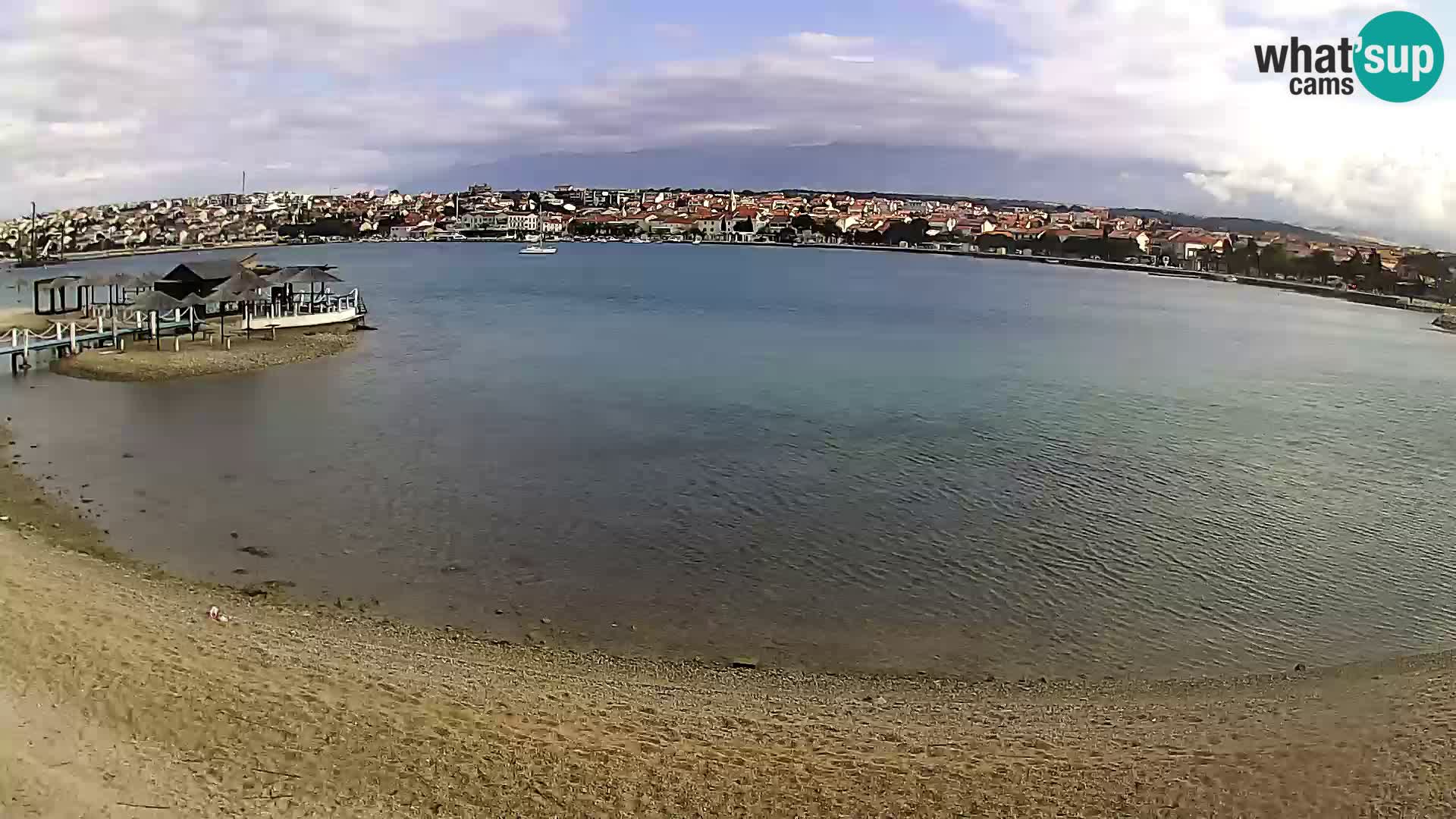 Live webcam Novalja – The Town beach