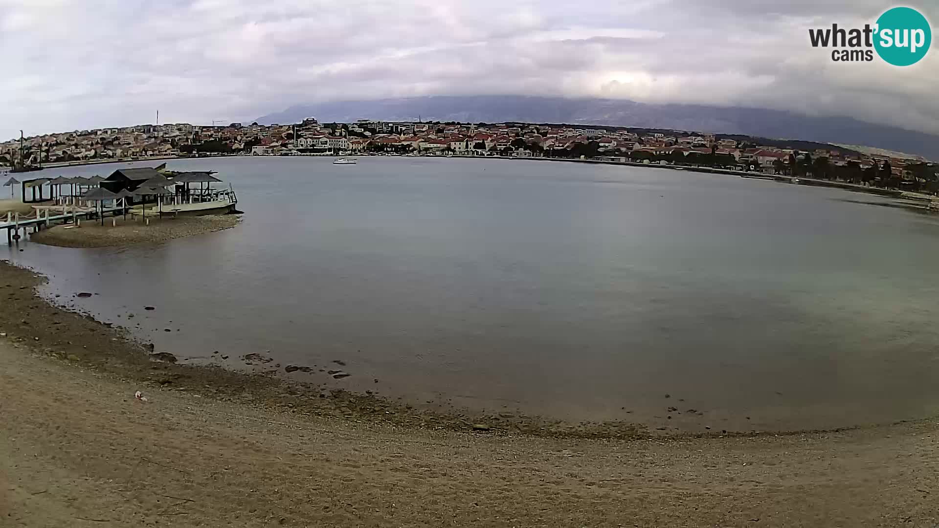 Live webcam Novalja – The Town beach